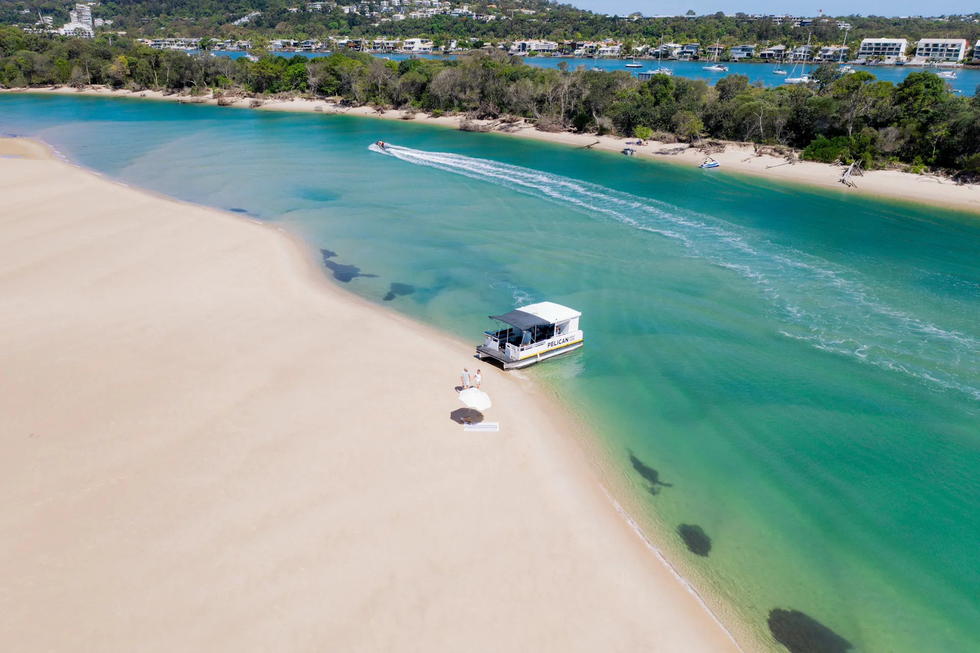 Hero - Pontoon Boat aerial