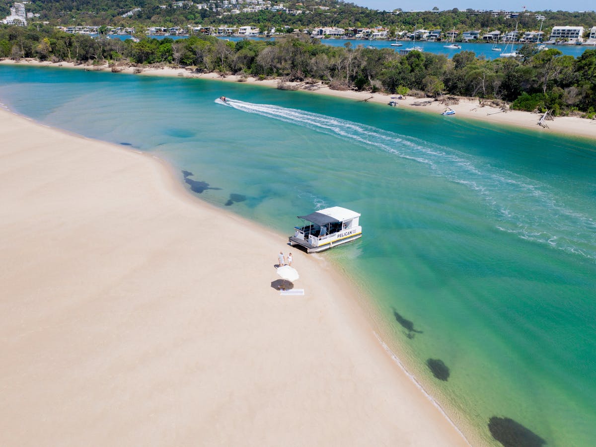 Hero - Pontoon Boat aerial