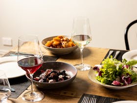 Dining at the Prairie Outback Lodge