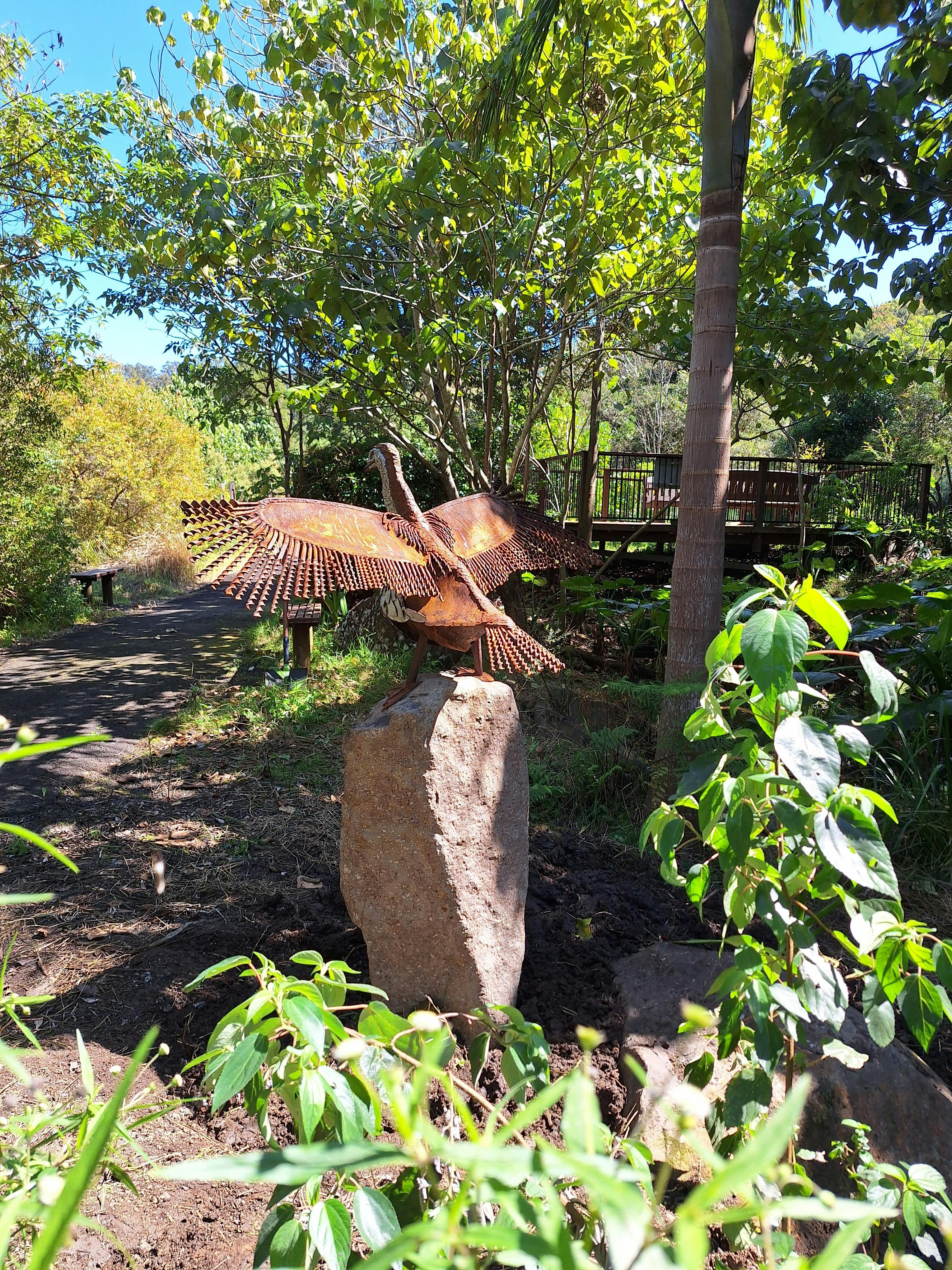 Sculpture Art at Lismore Rainforest Botanic Gardens