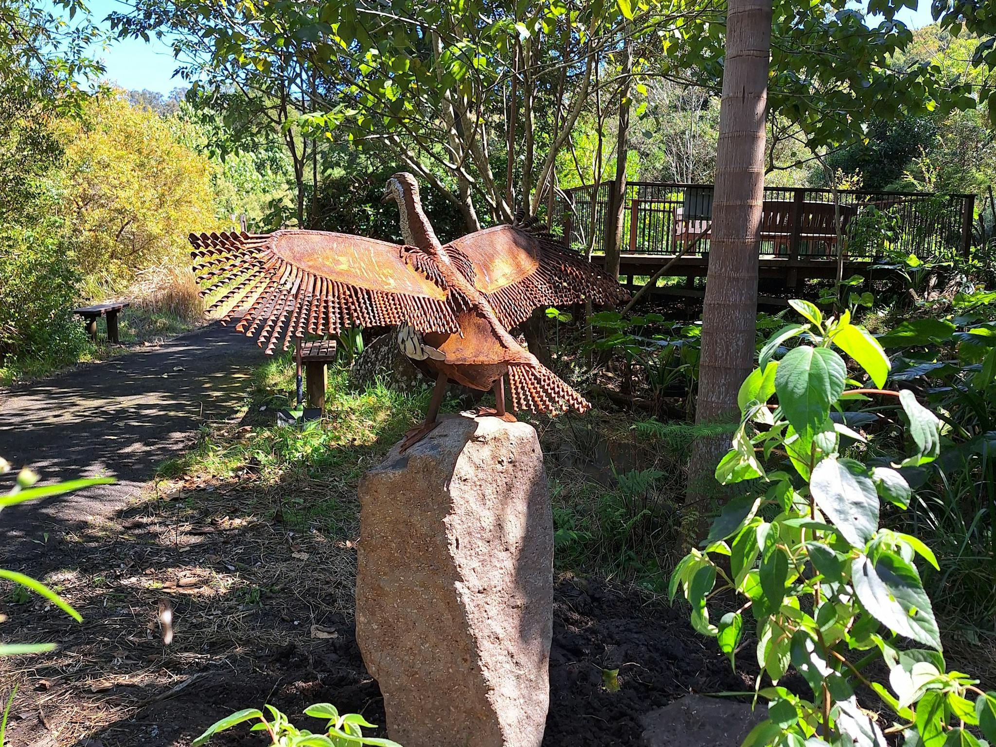 Sculpture Art at Lismore Rainforest Botanic Gardens