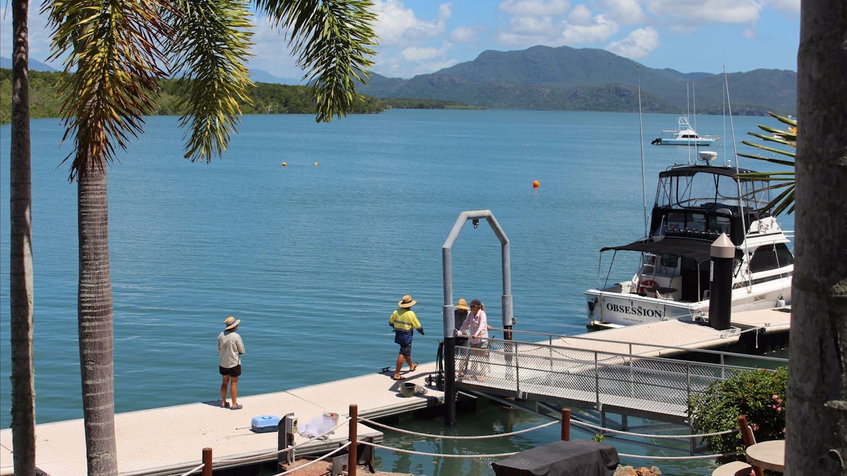 Fish from the pontoon outside your door