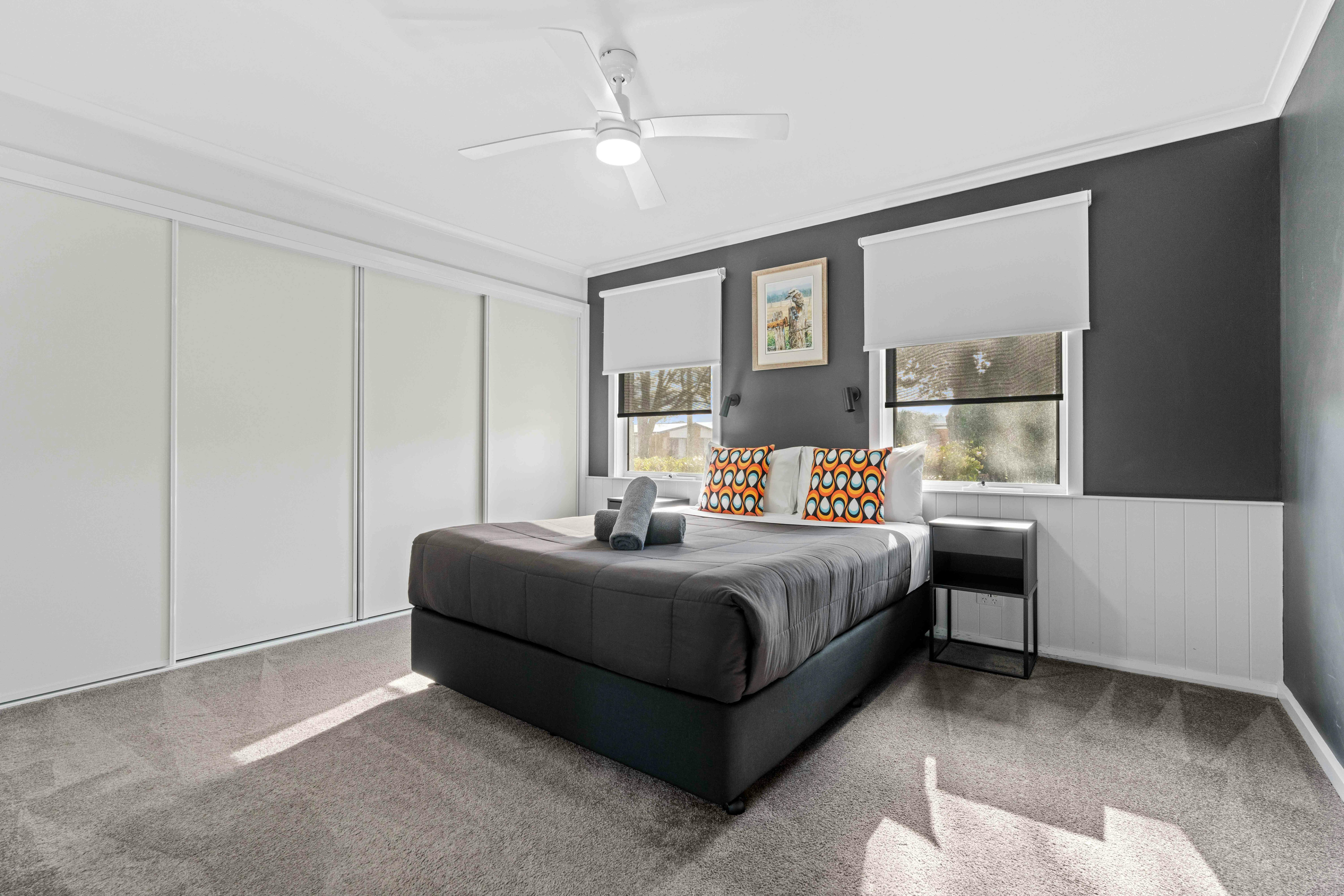 Main bedroom of two bedroom unit has an ensuite