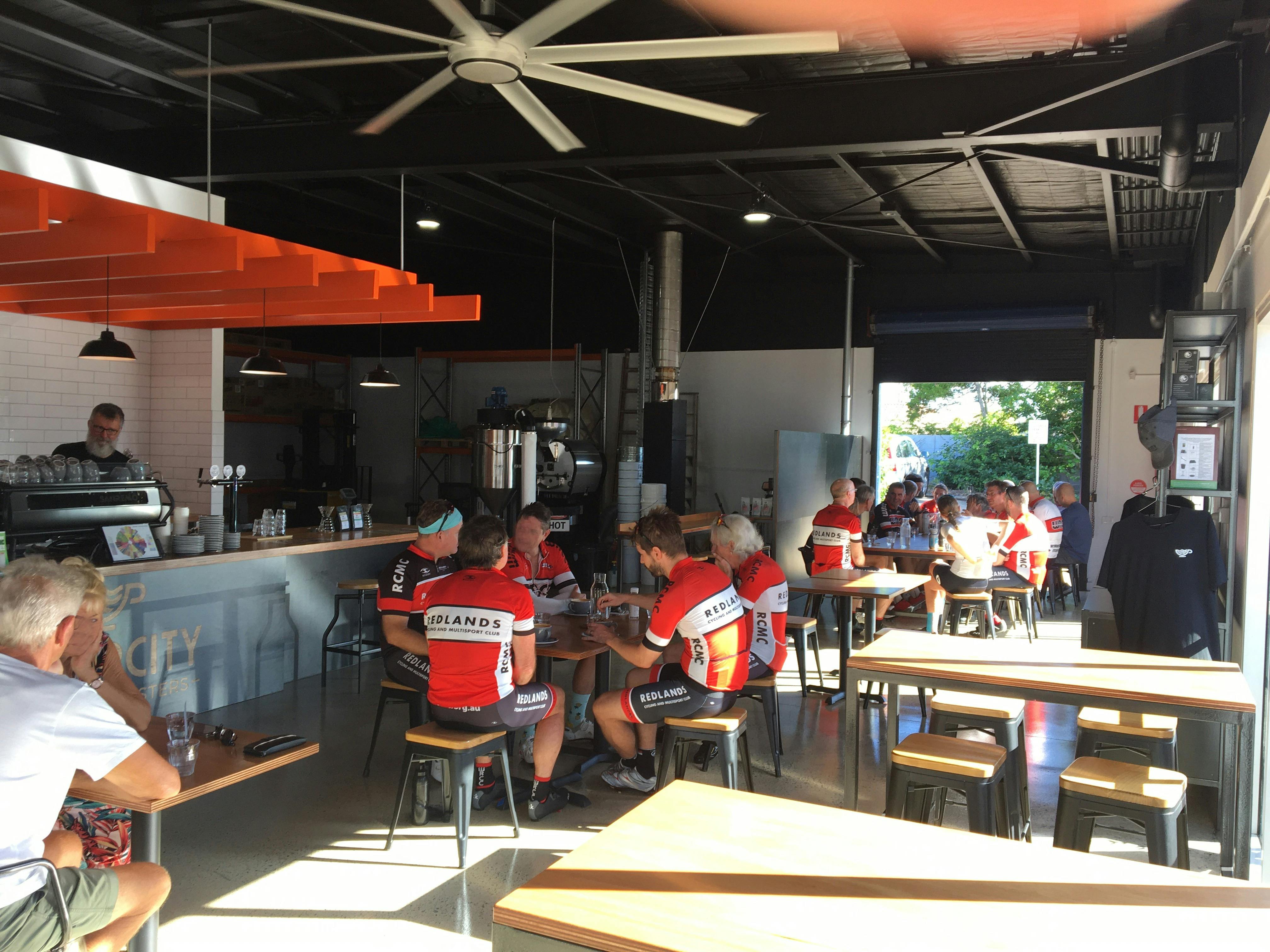 cafe with diners