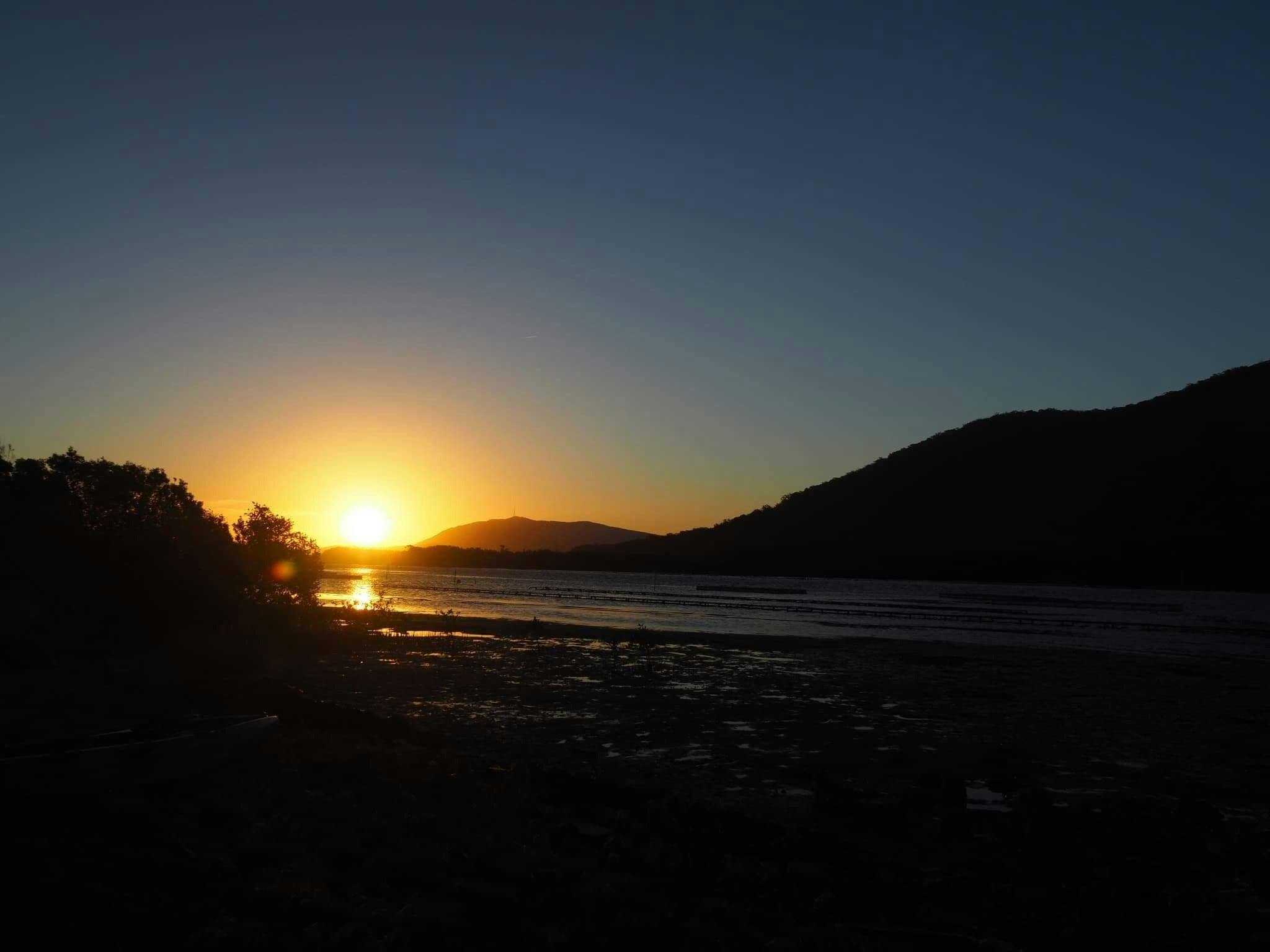 view from the camp site