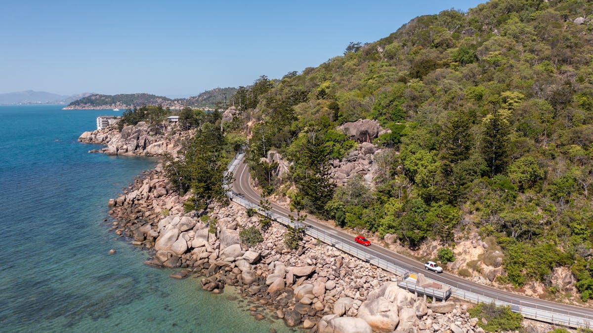 Cars on Gabul Way, Magnetic Island Ferries