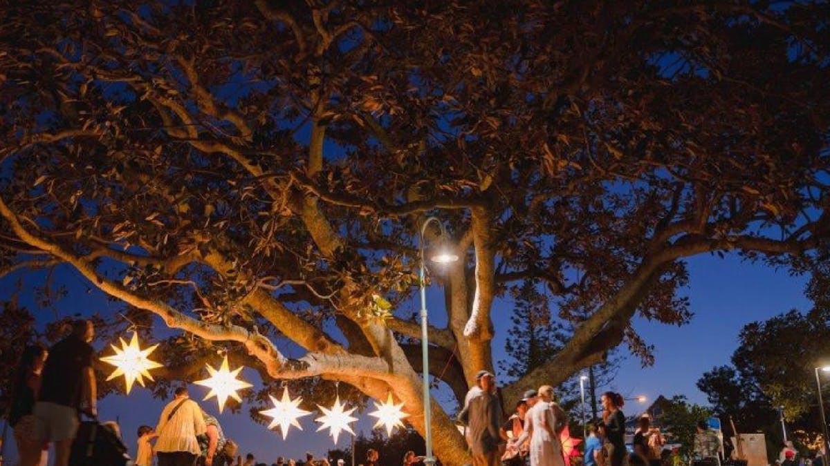 Manly Harbour Village Lights Up