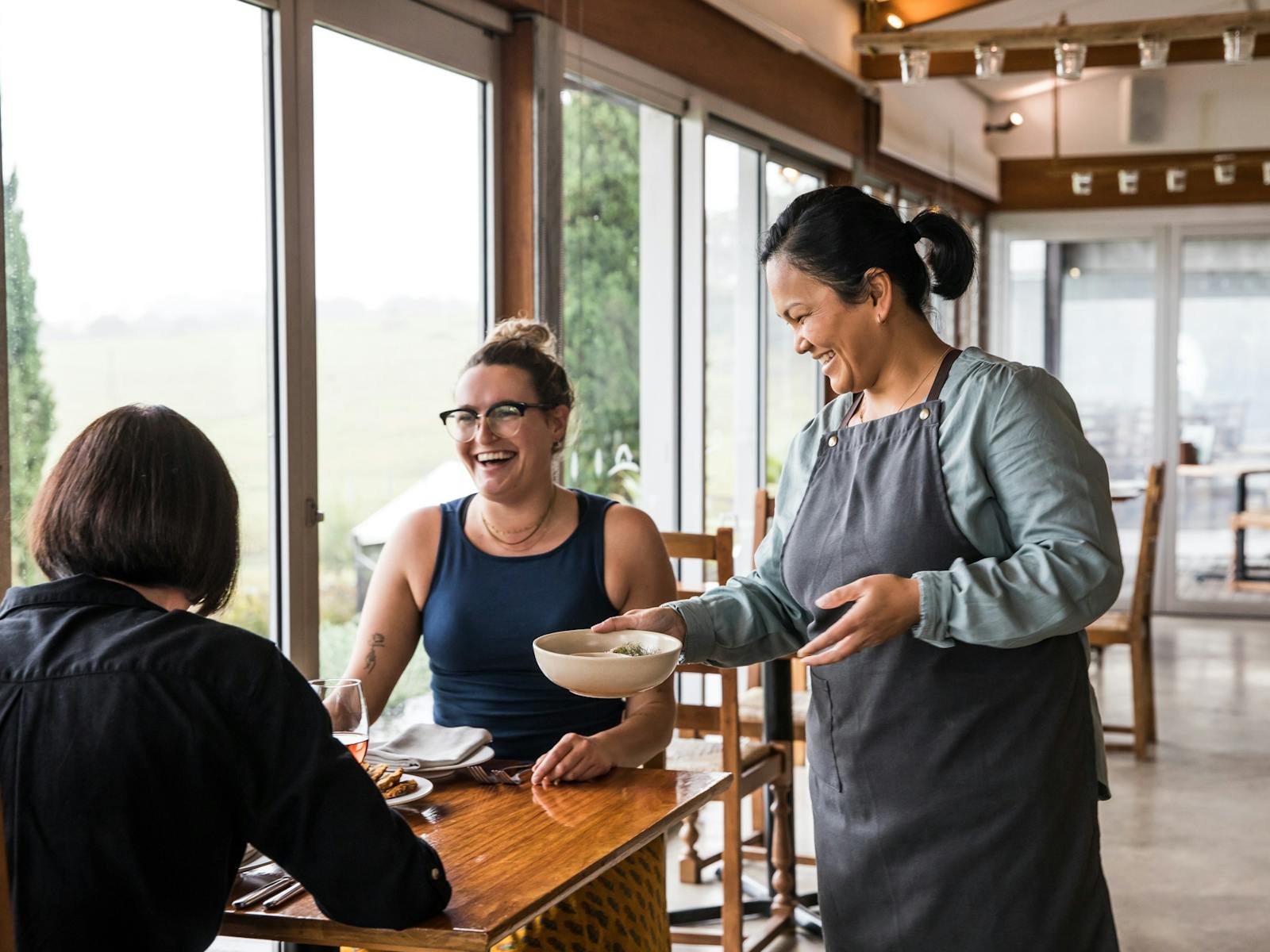 Winter lunch in Cupitts Restaurant
