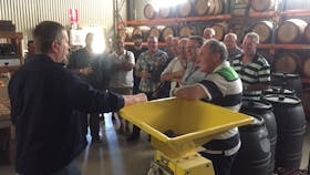 Brian giving a tour of the Distillery