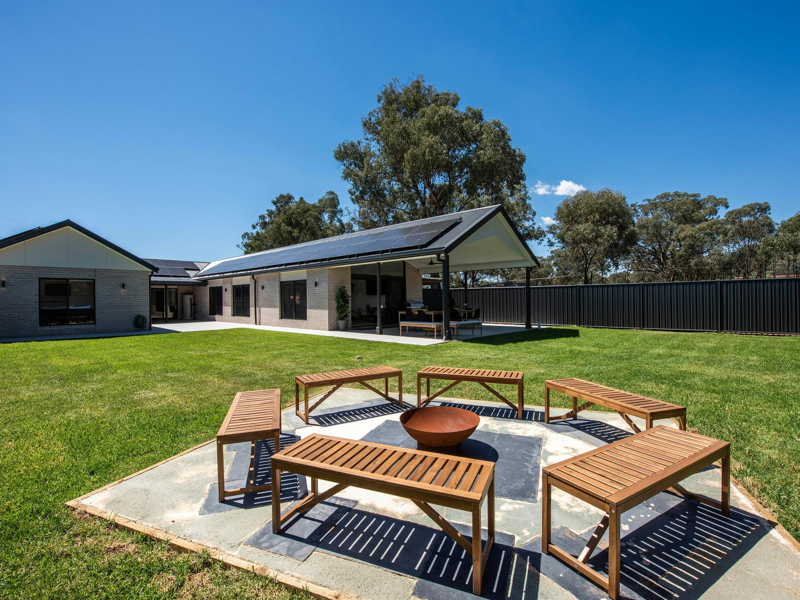 Firepit at Mudgee House