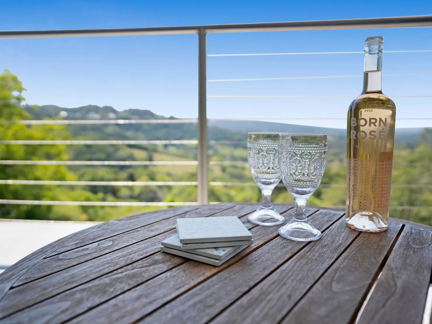 Balcony with sweeping views of the Sunshine Coast Hinterland