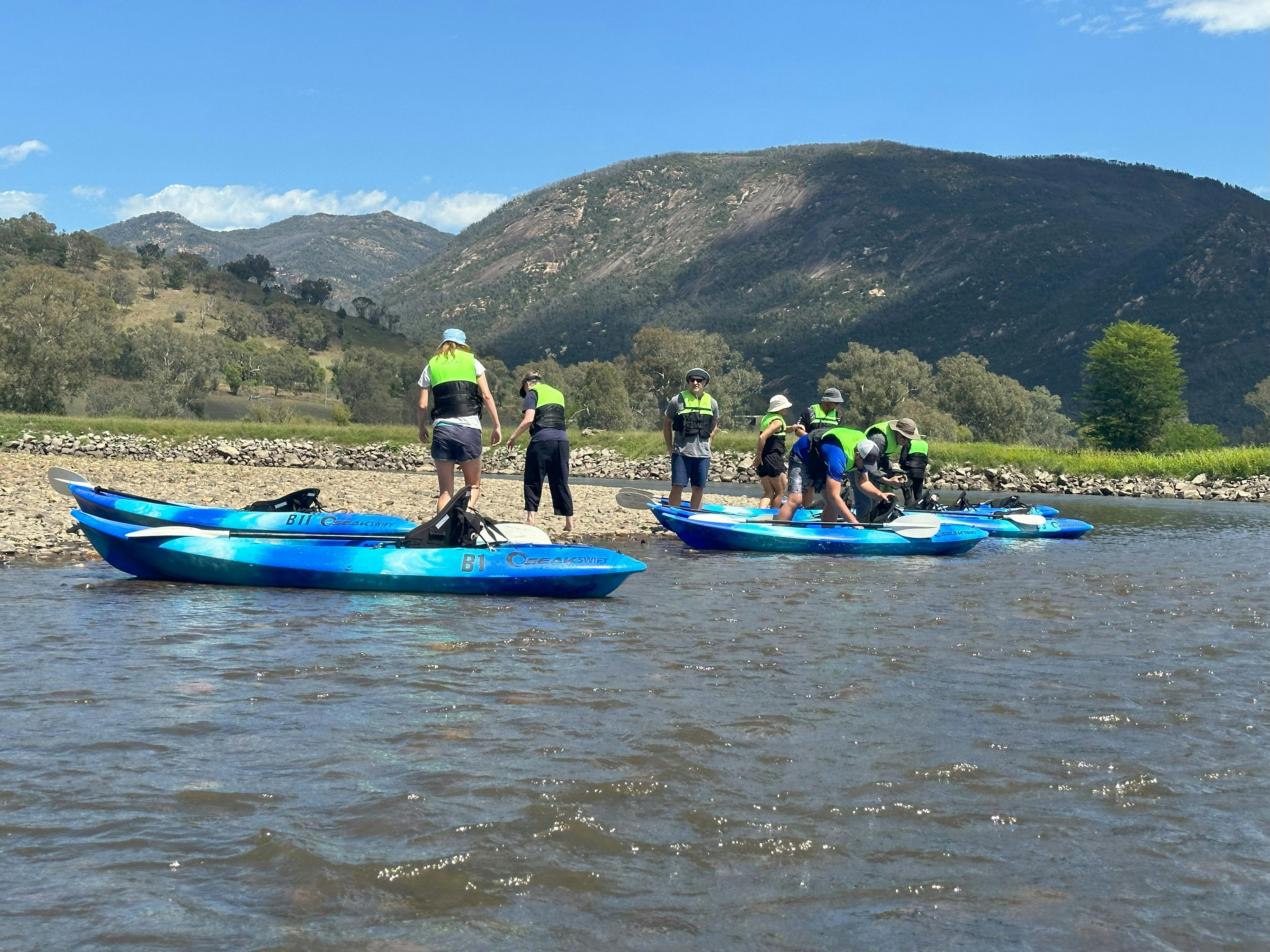 Upper Murray kayak adventure - Murray River - Pine Mountain - Single Kayaks
