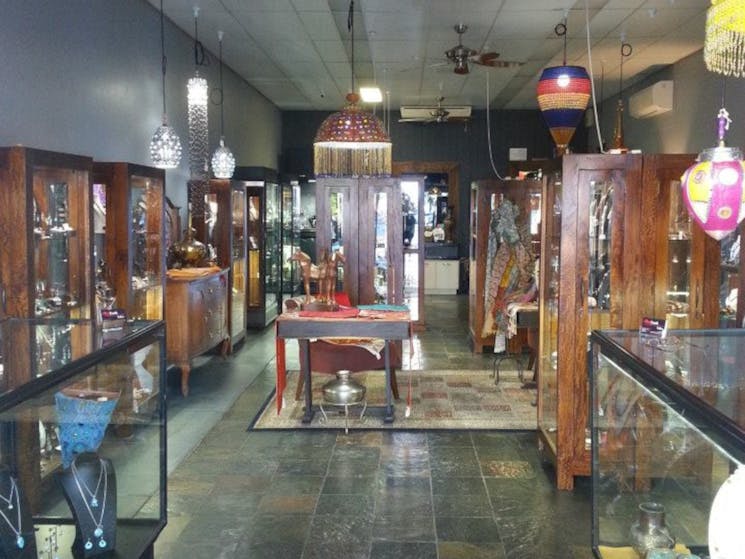 inside the Red Earth Jewellery shop