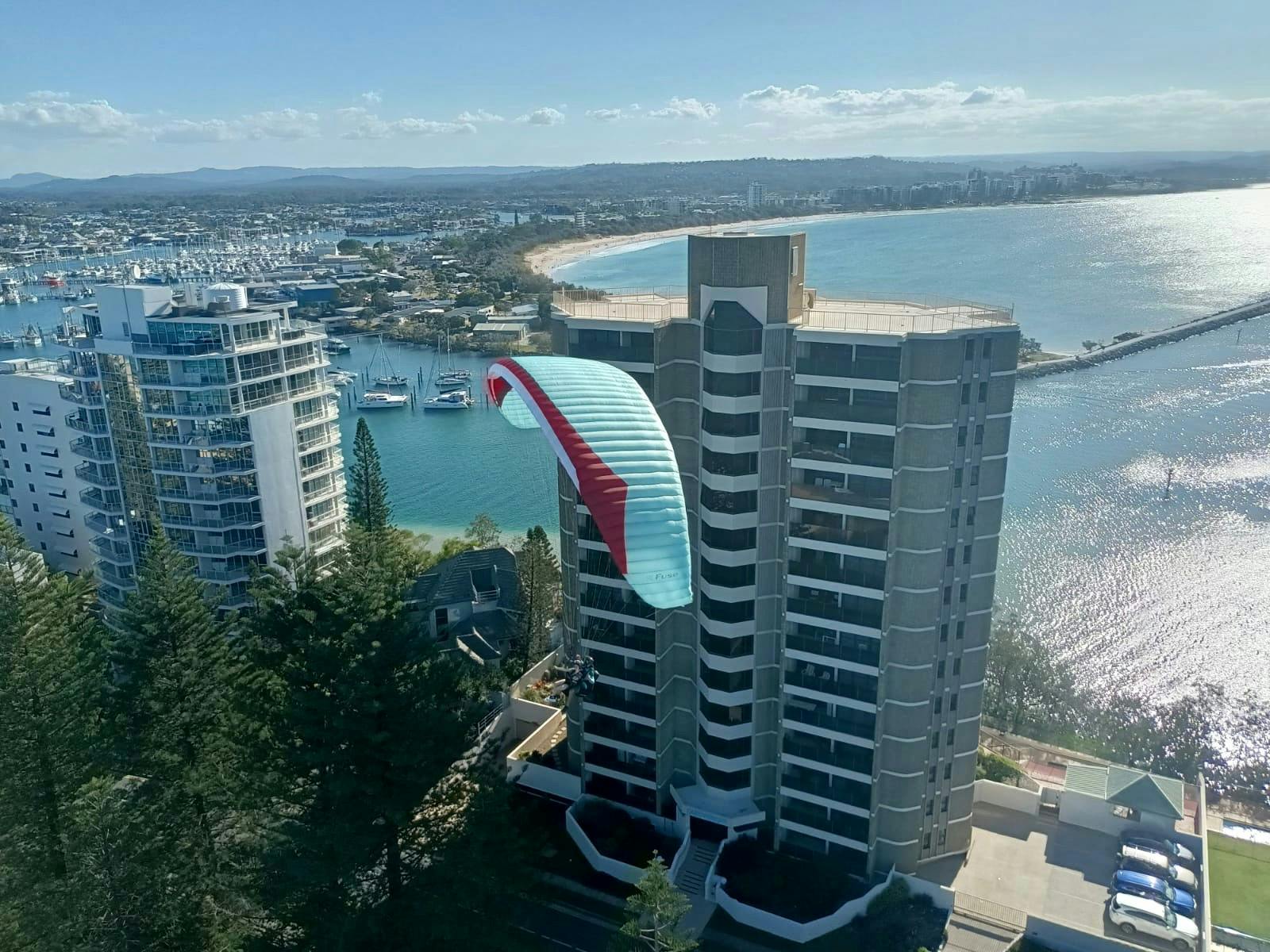 Tandem Paragliding at Point Cartwright
