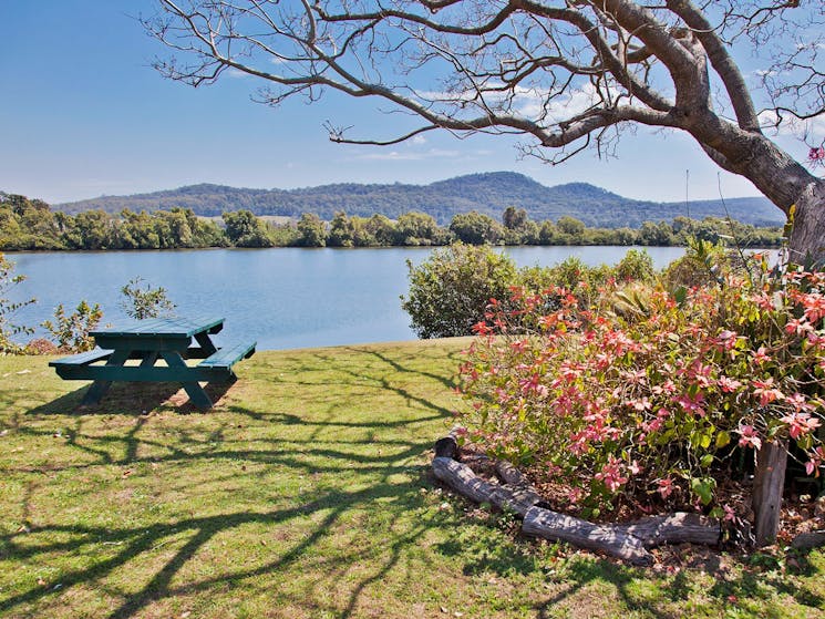 Picnic by the river on Chatsworth Island