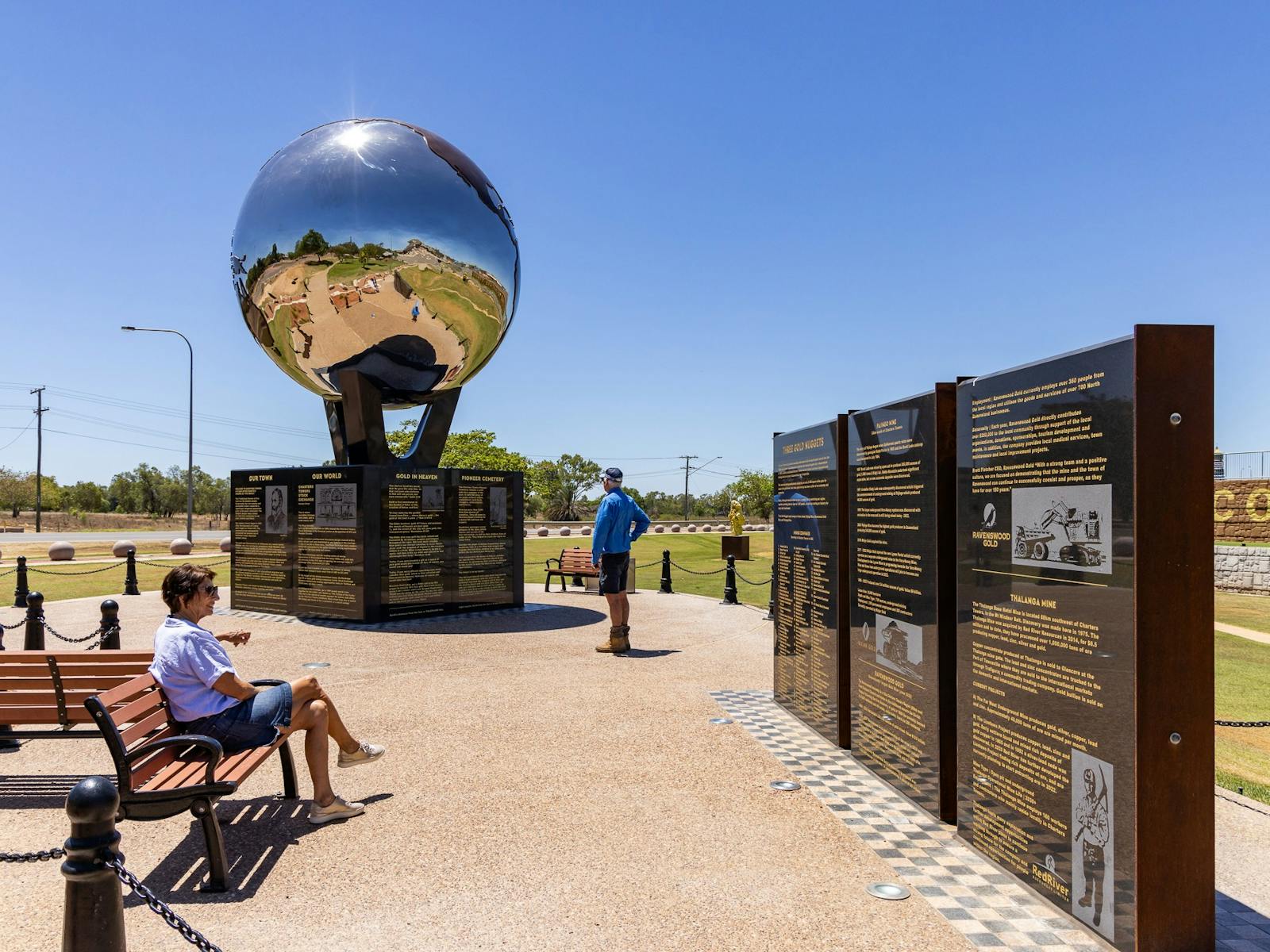 Grey Nomad travellers at The World