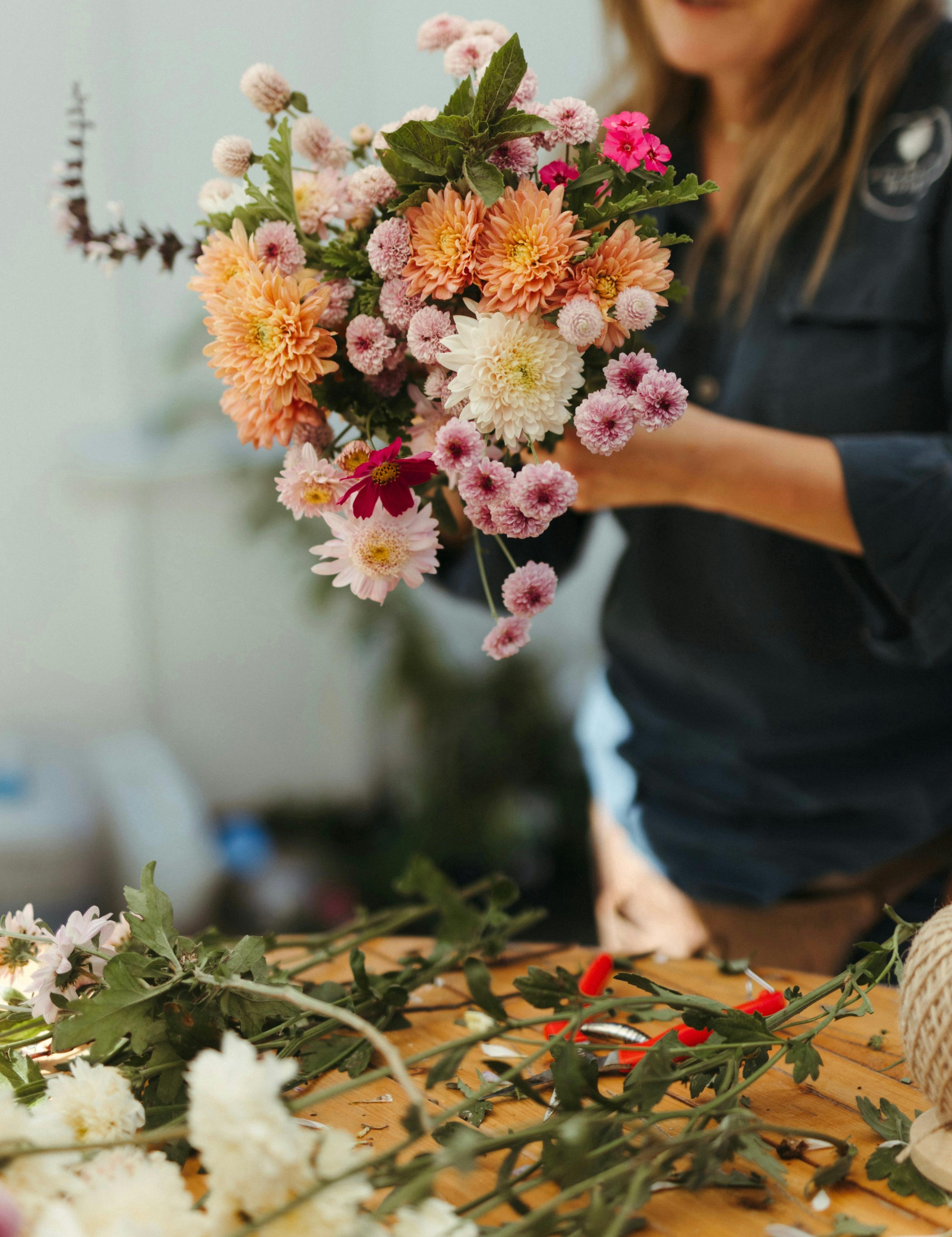 bouquet making workshop