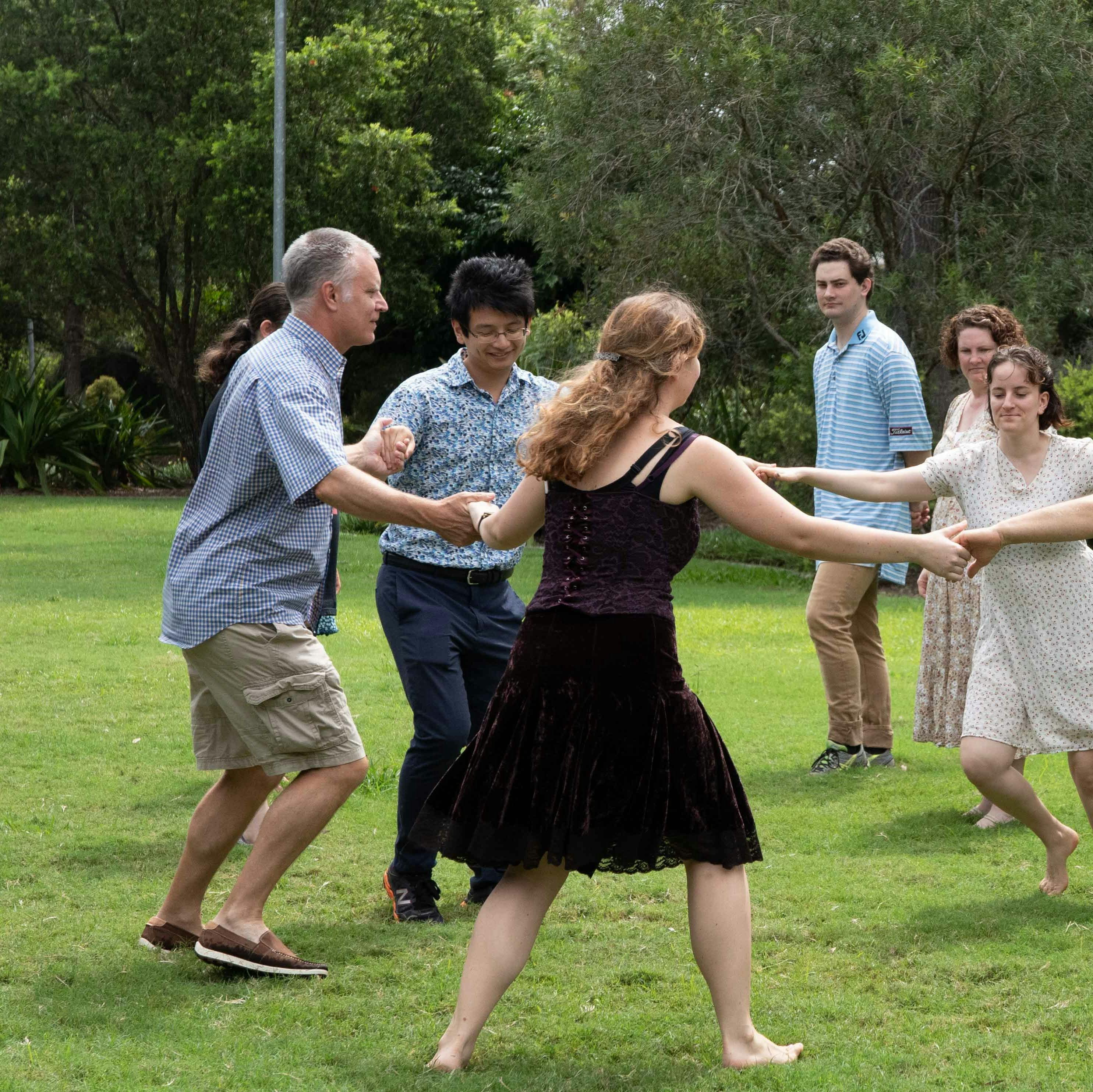 Folk dance in the park