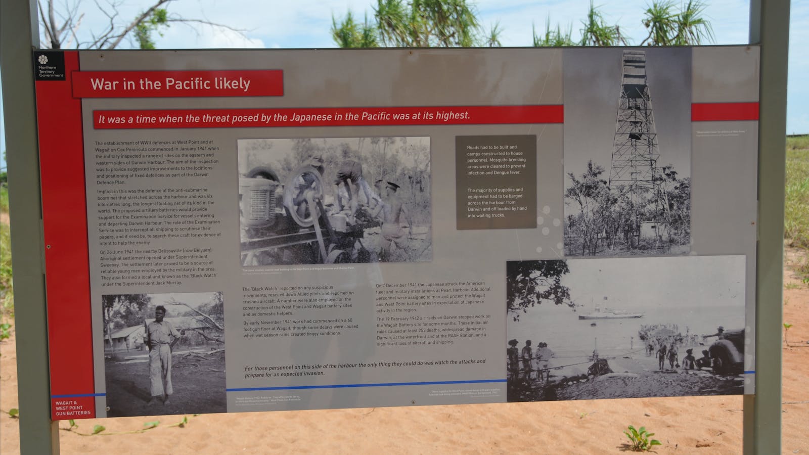 WWII Gun Emplacement Wagait Beach