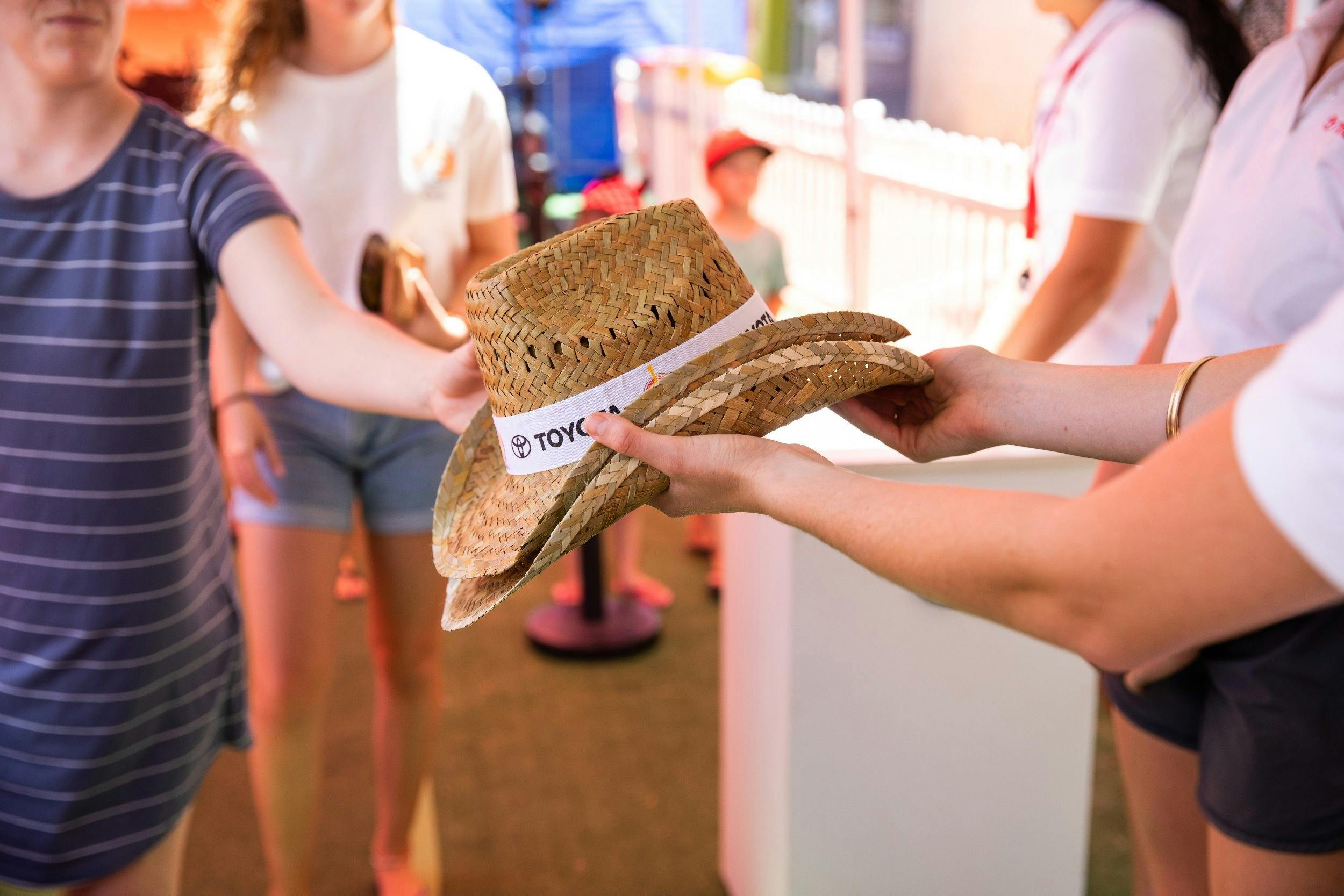 Toyota hat giveaway
