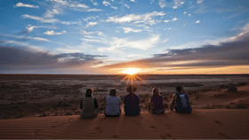 Watch the sunset with your mates