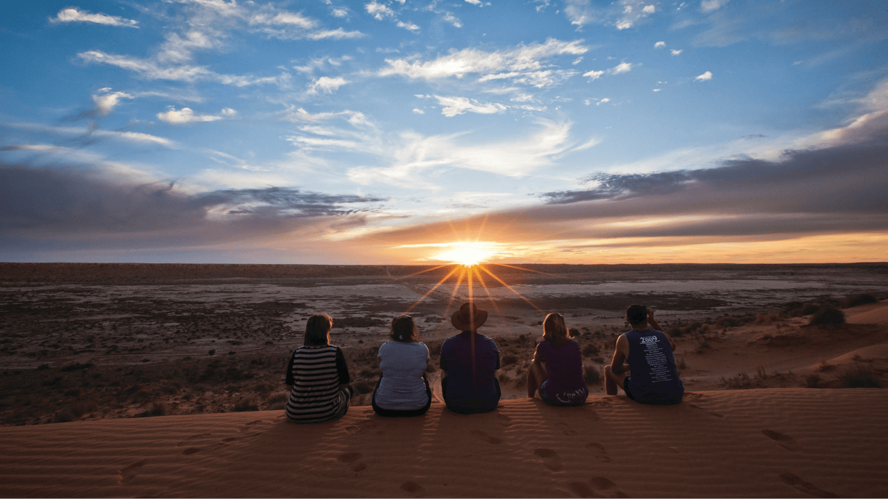 Watch the sunset with your mates