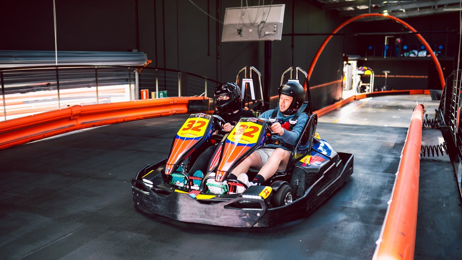 Duo kart on the bridge
