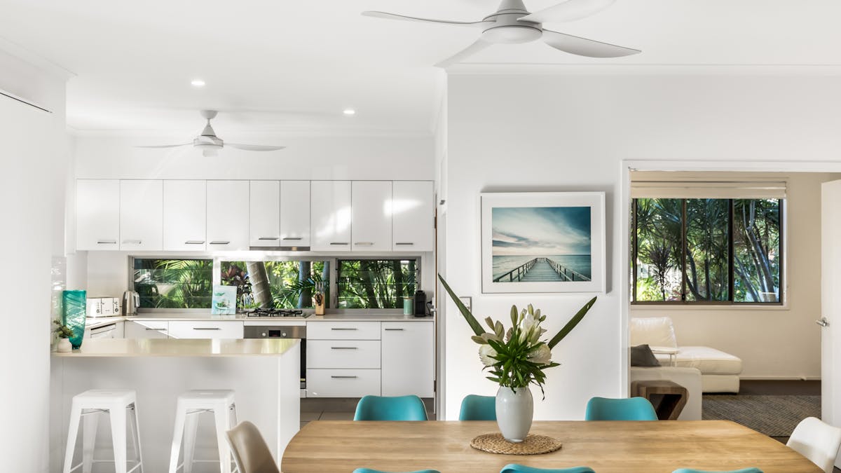 Dining and kitchen