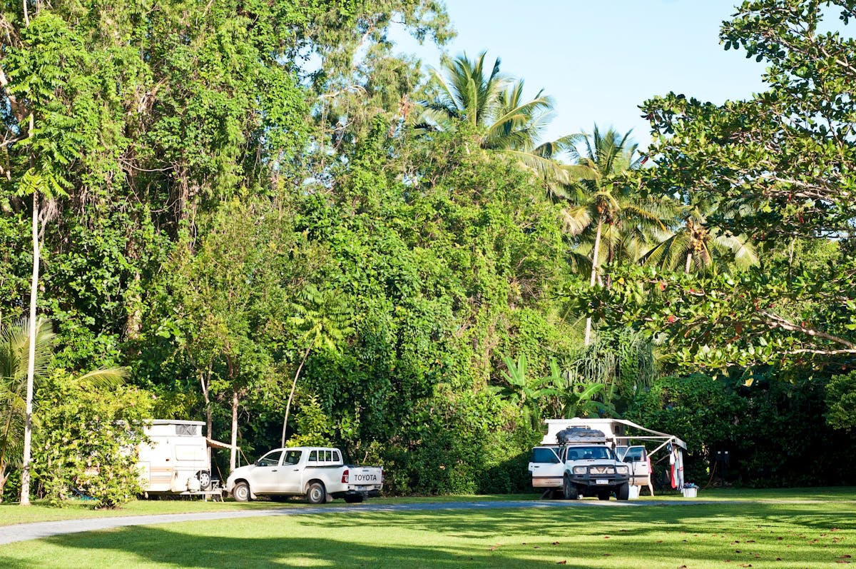 Rainforest campsites, Cape Trib Caping, Tropical North Qld