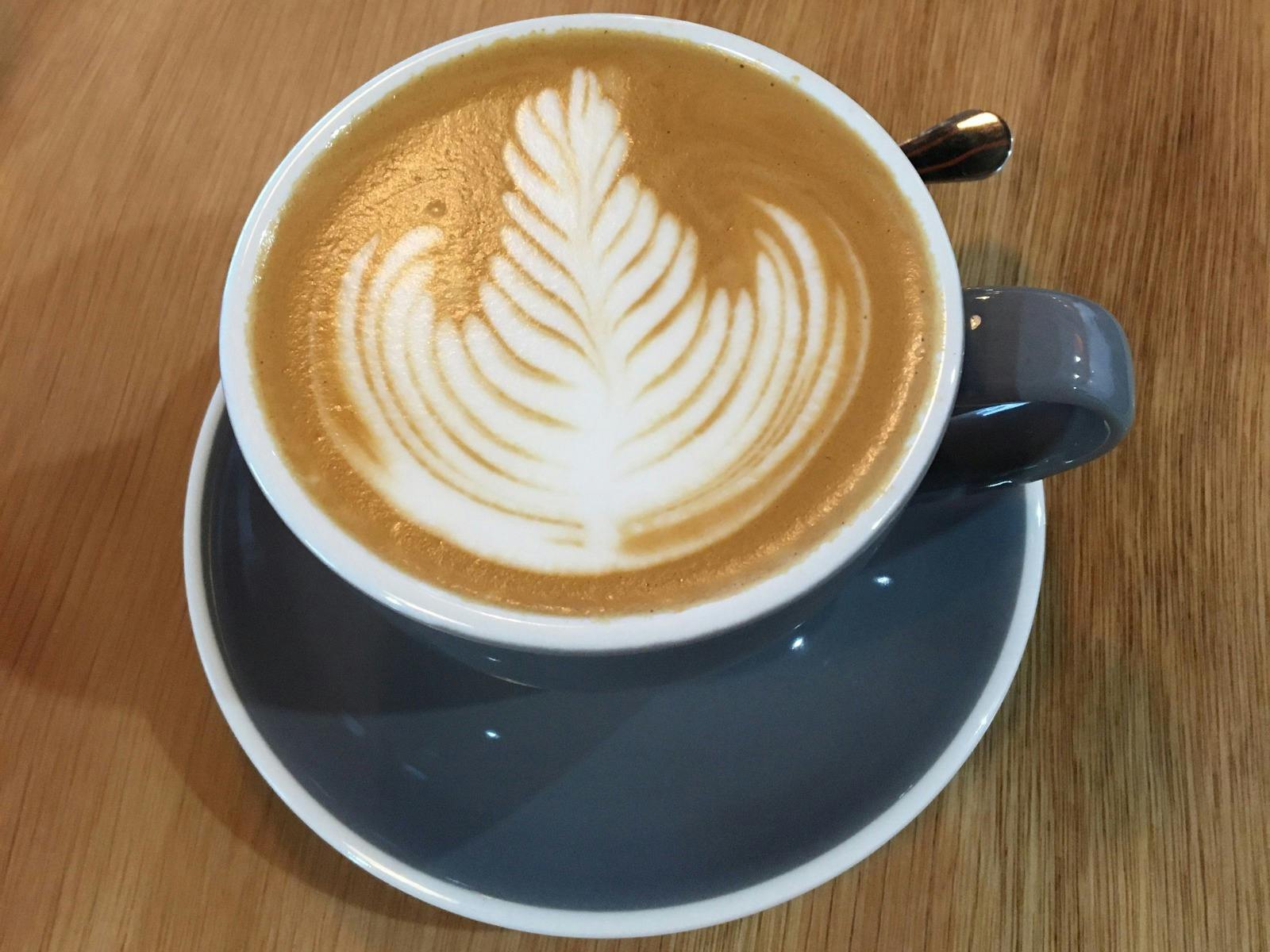 Coffee with latte art