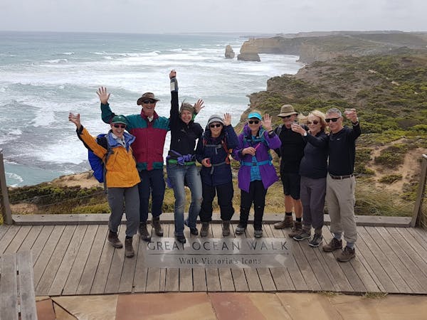 Reaching the Twelve Apostles on the Great Ocean Walk with Hedonistic Hiking