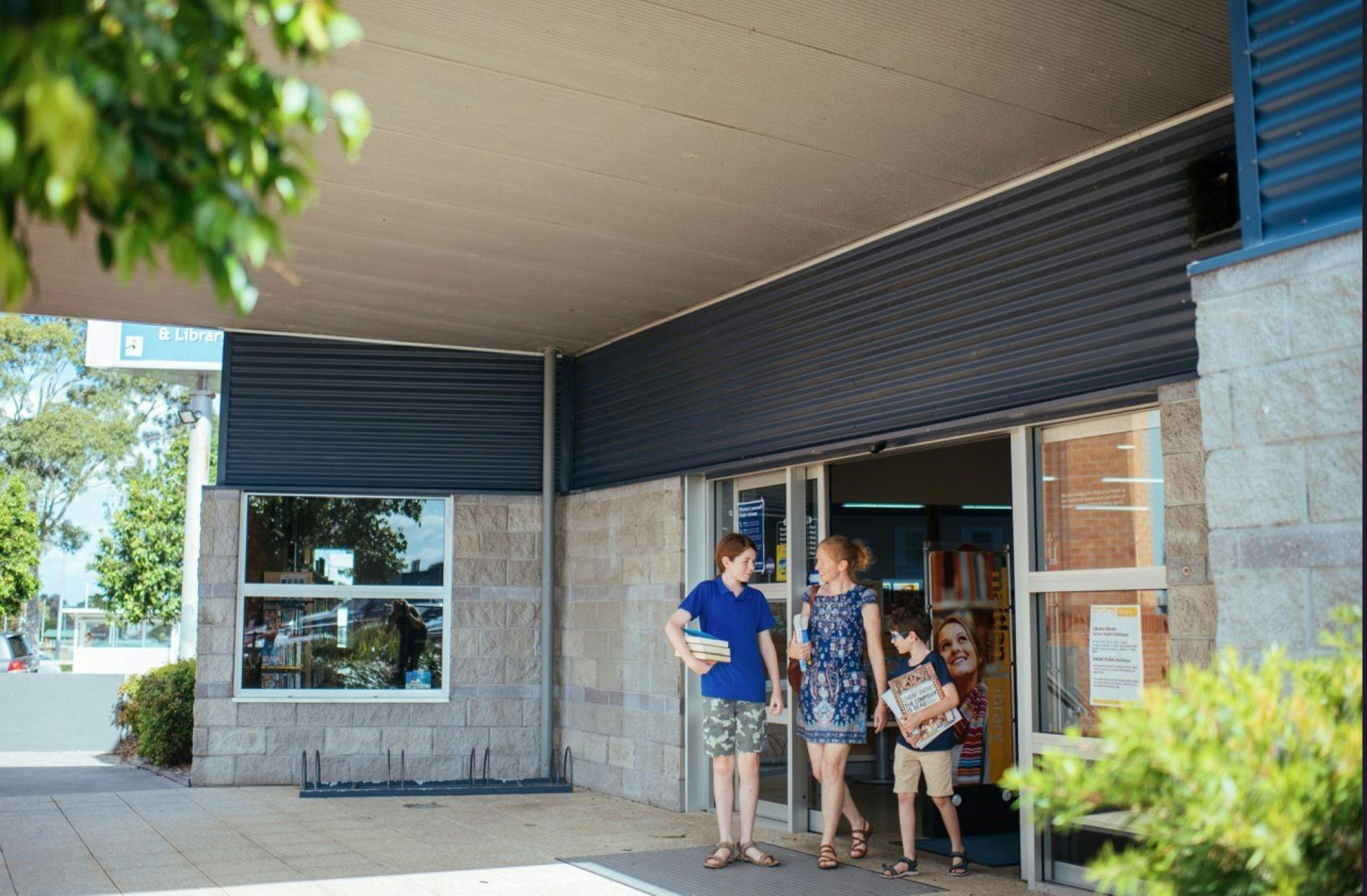 Rutherford Library - front entry