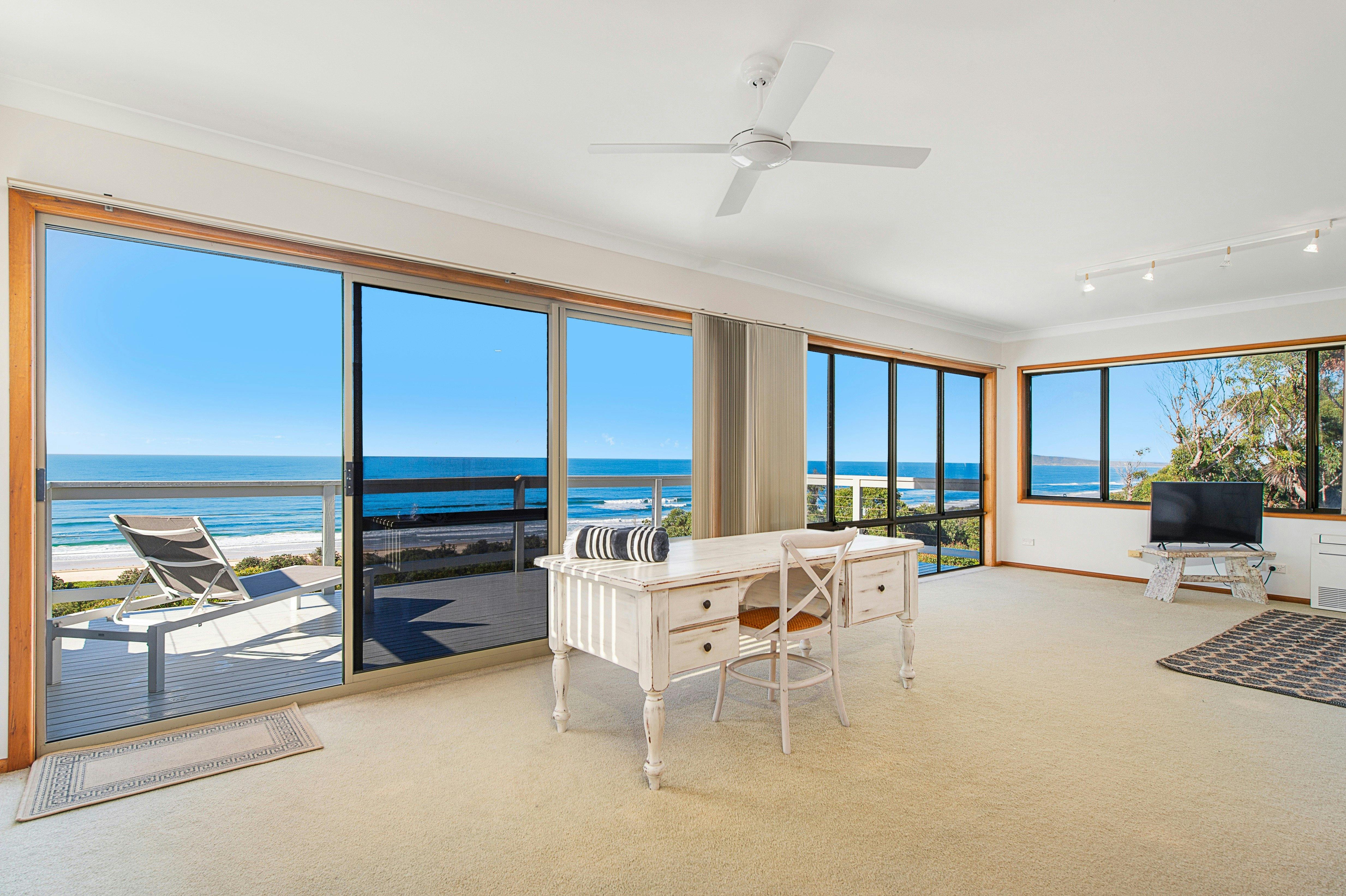 Master bedroom with ocean views