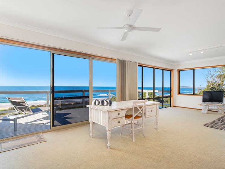 Master bedroom with ocean views