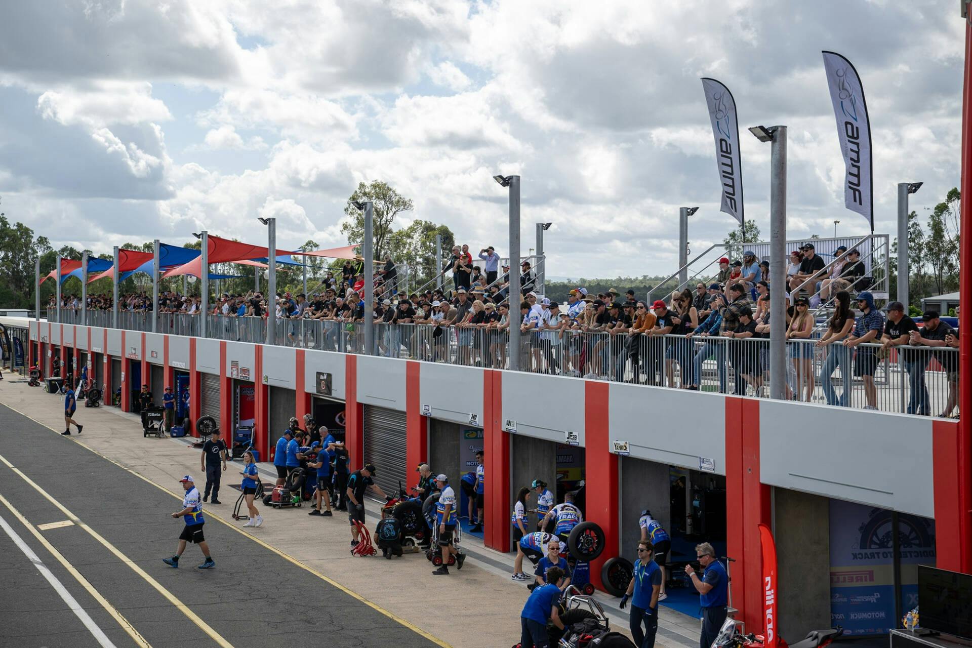 The crowd at Queensland Raceway
