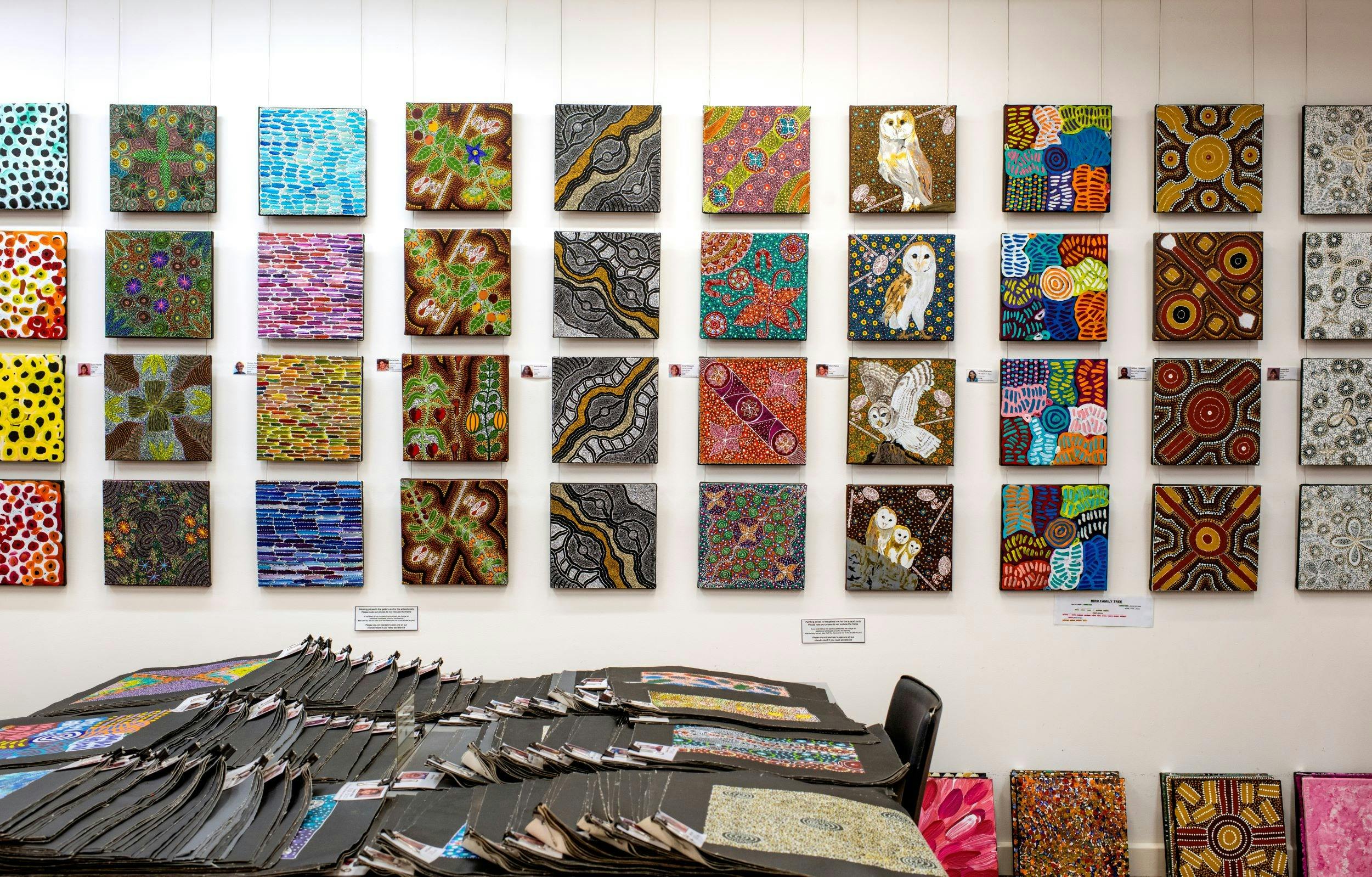 Small original stretched artworks, loose small paintings