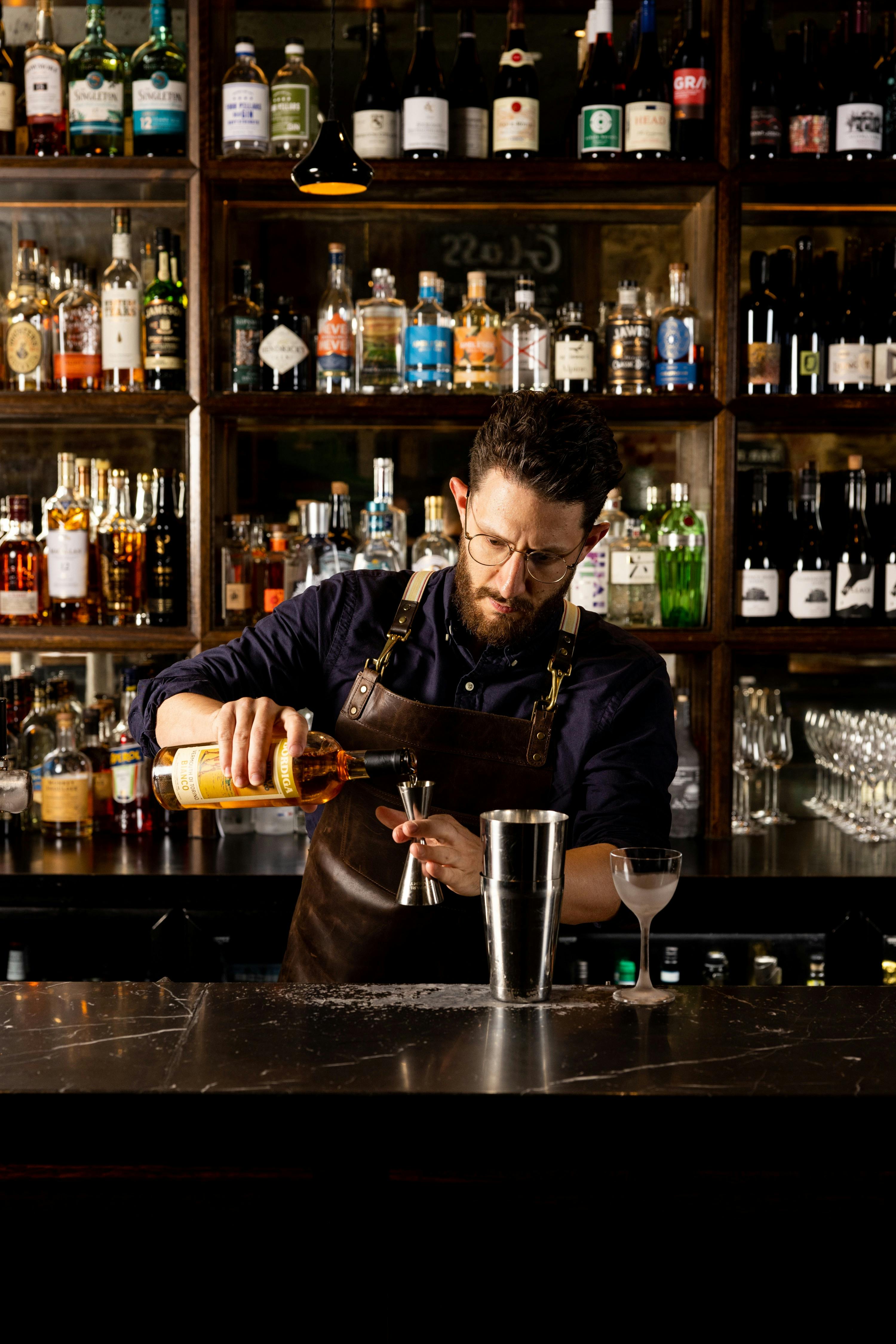 Cocktails in the making