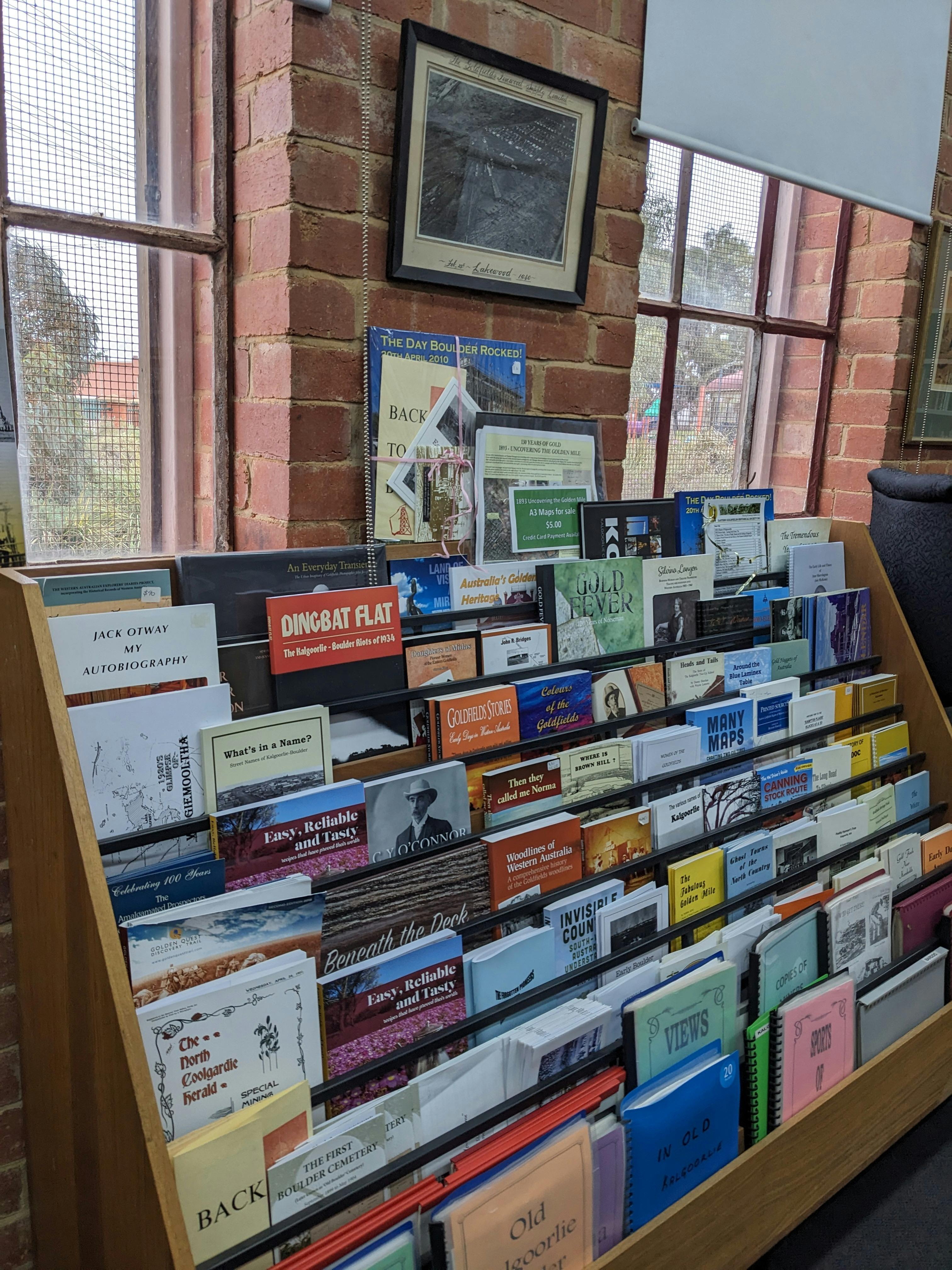 Book shop at the EGHS