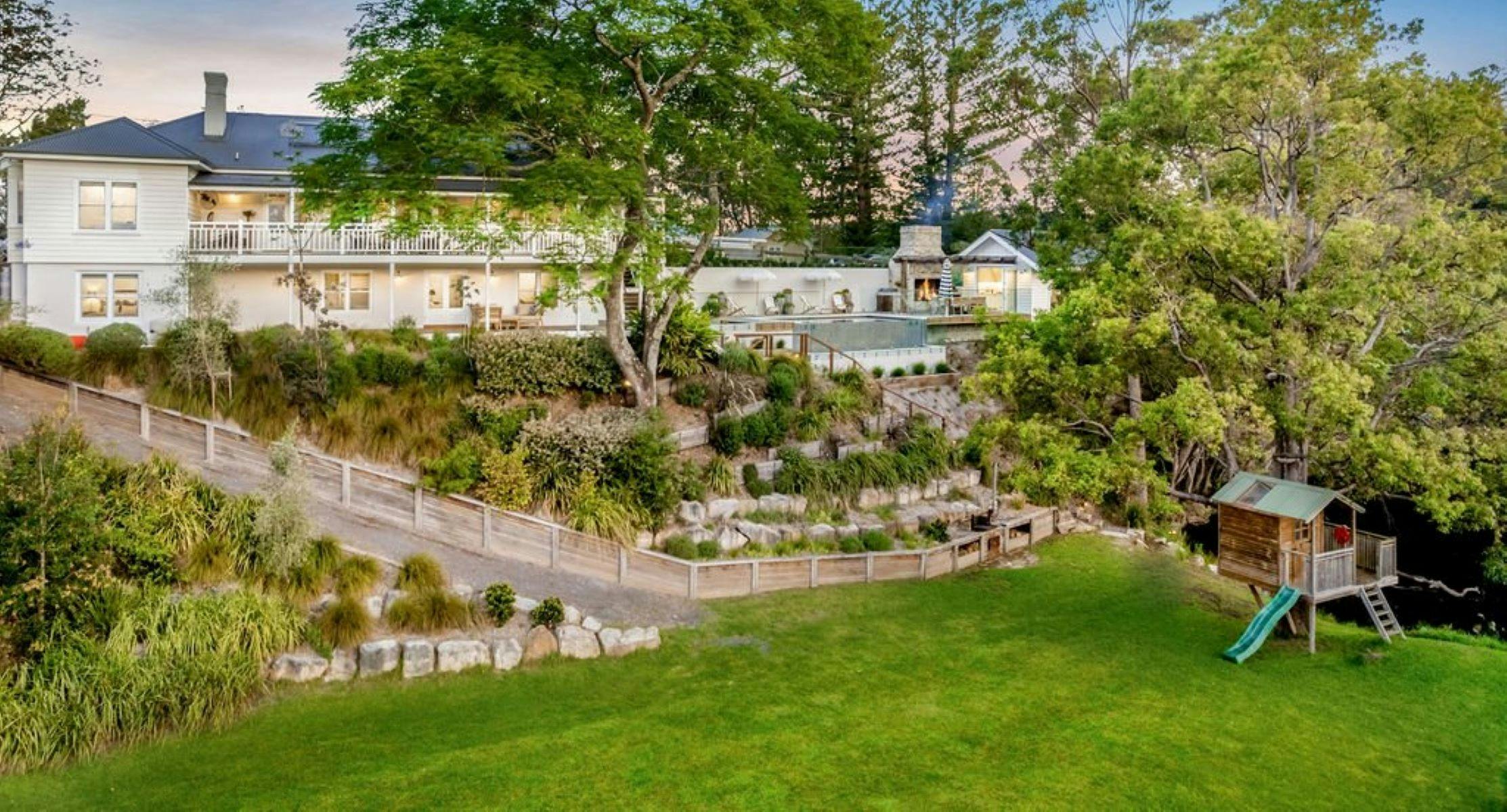 Image of back of property. Cubby house on bottom right.