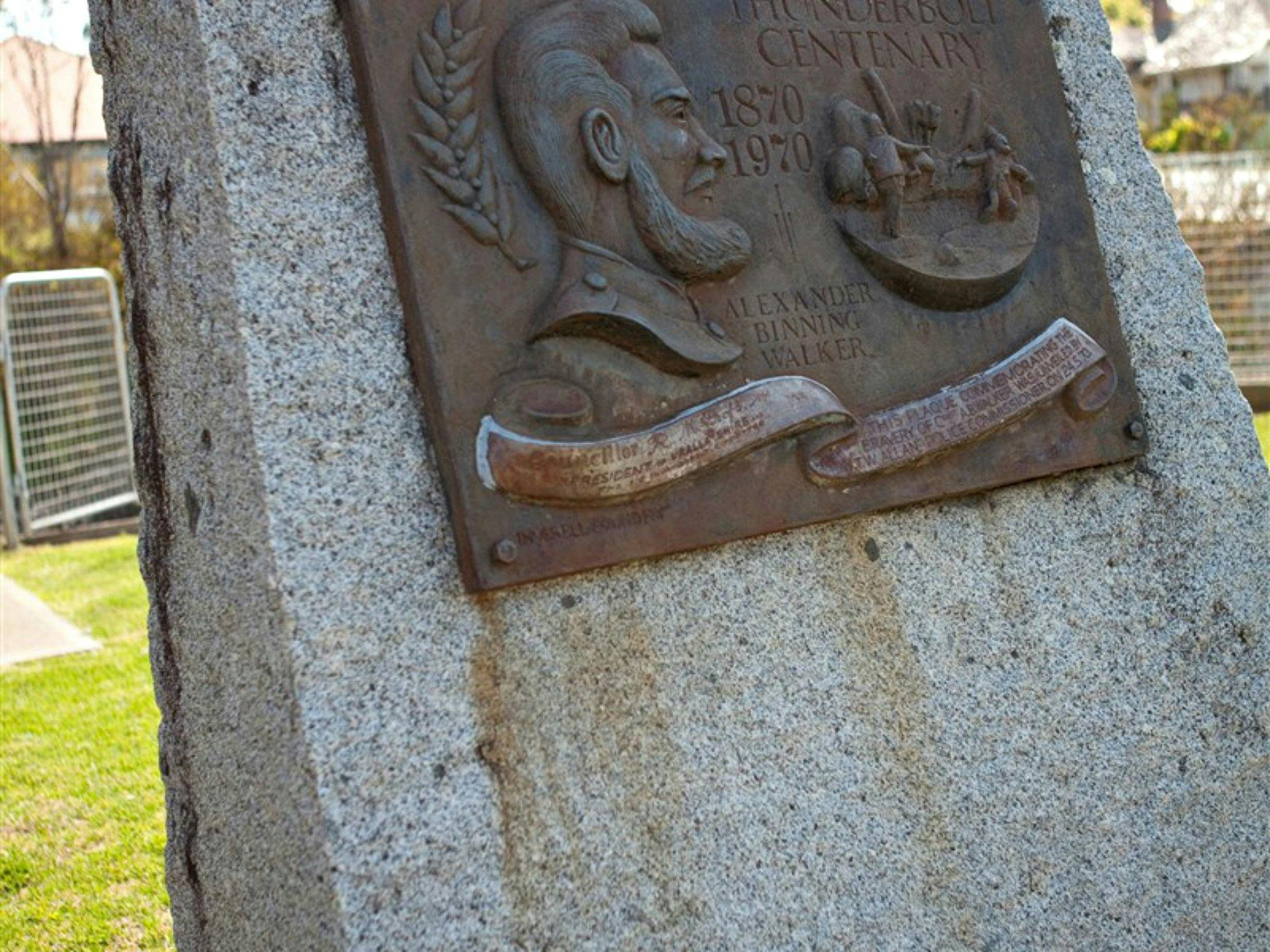 Thunderbolt's Statue and Constable Walker Memorial