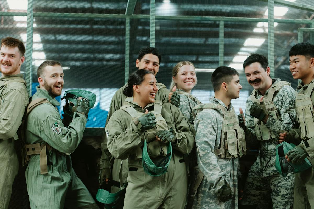 Paintball group photo