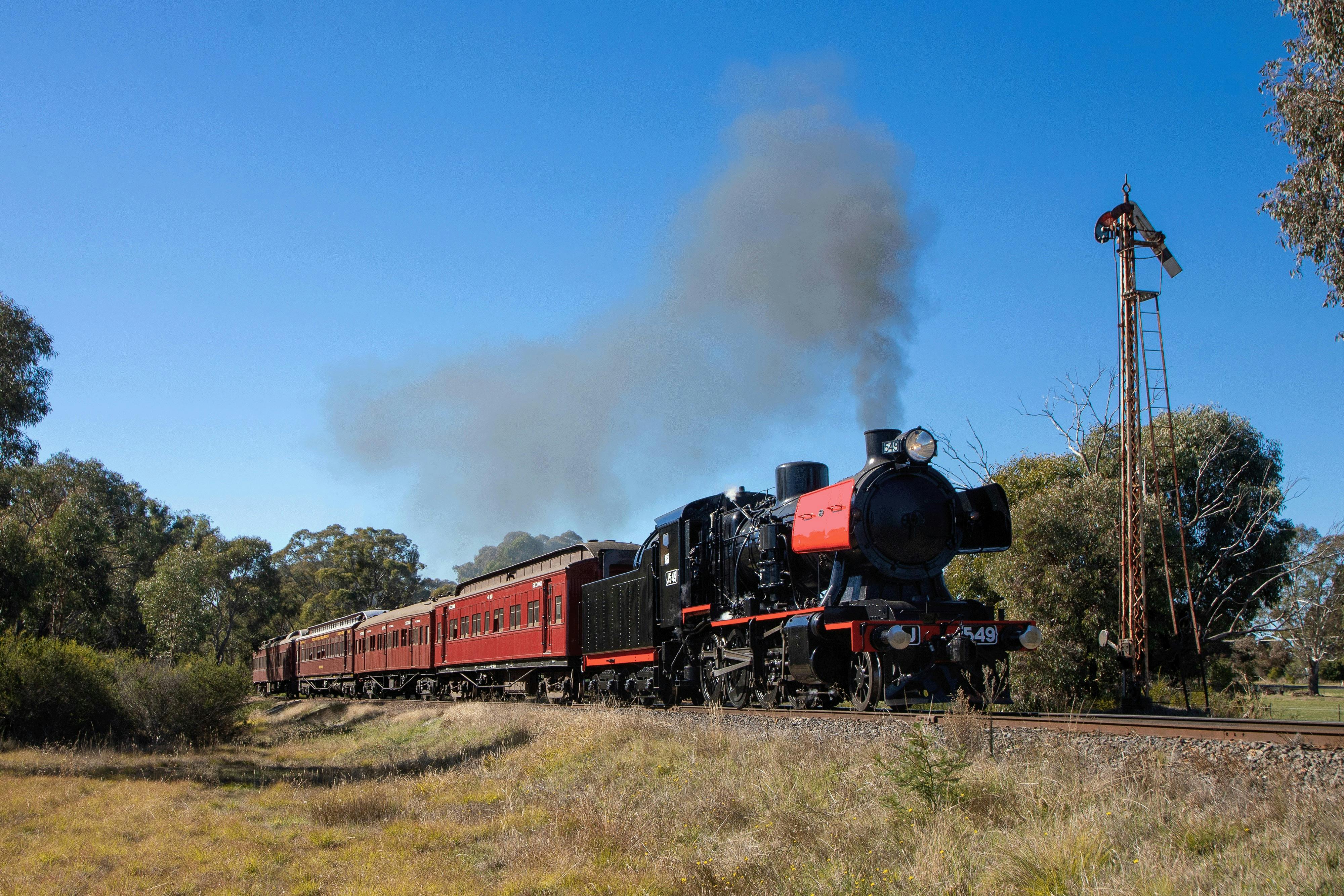 Steam Train arriving into Maldon Station