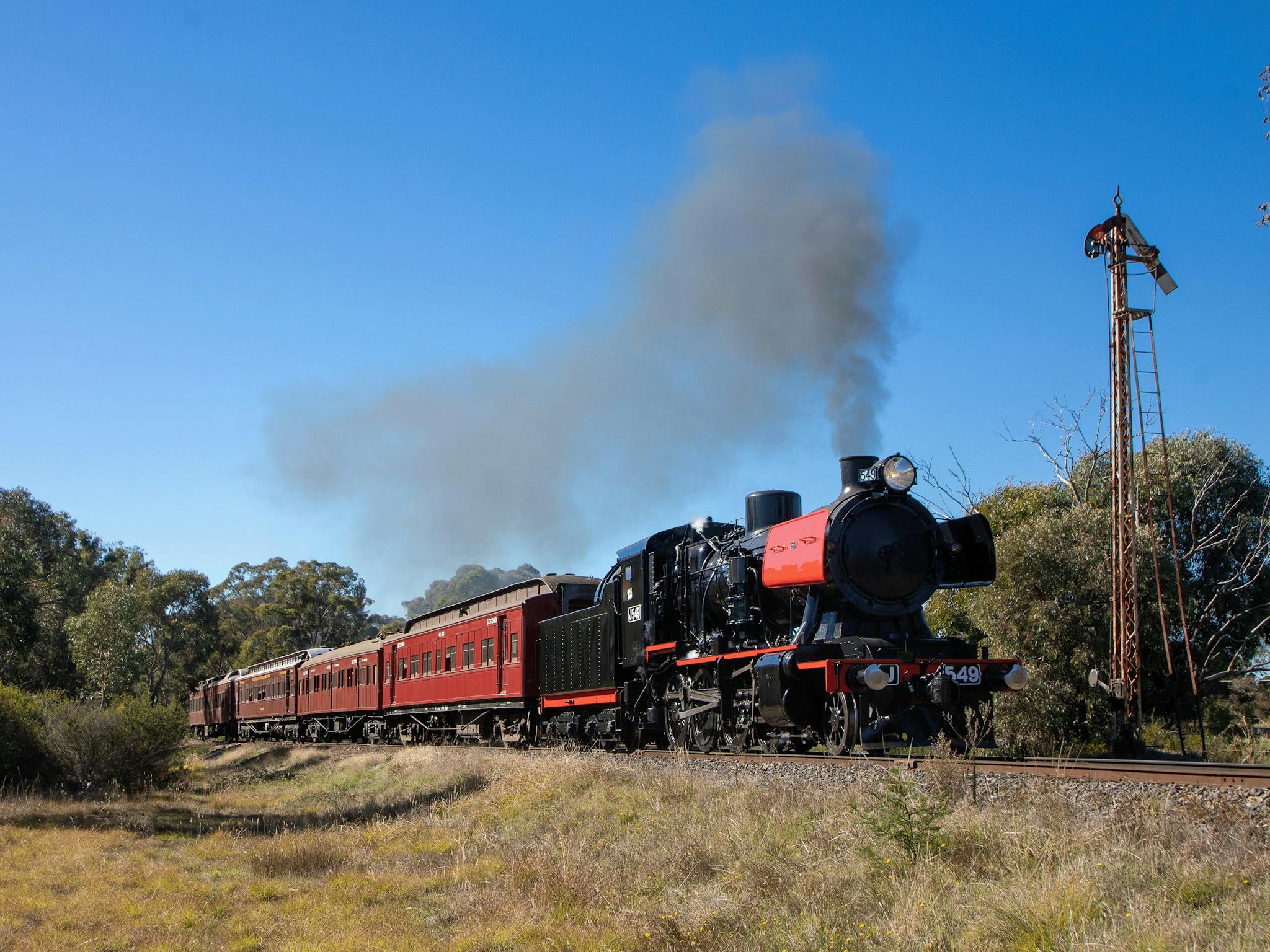 Steam Train arriving into Maldon Station