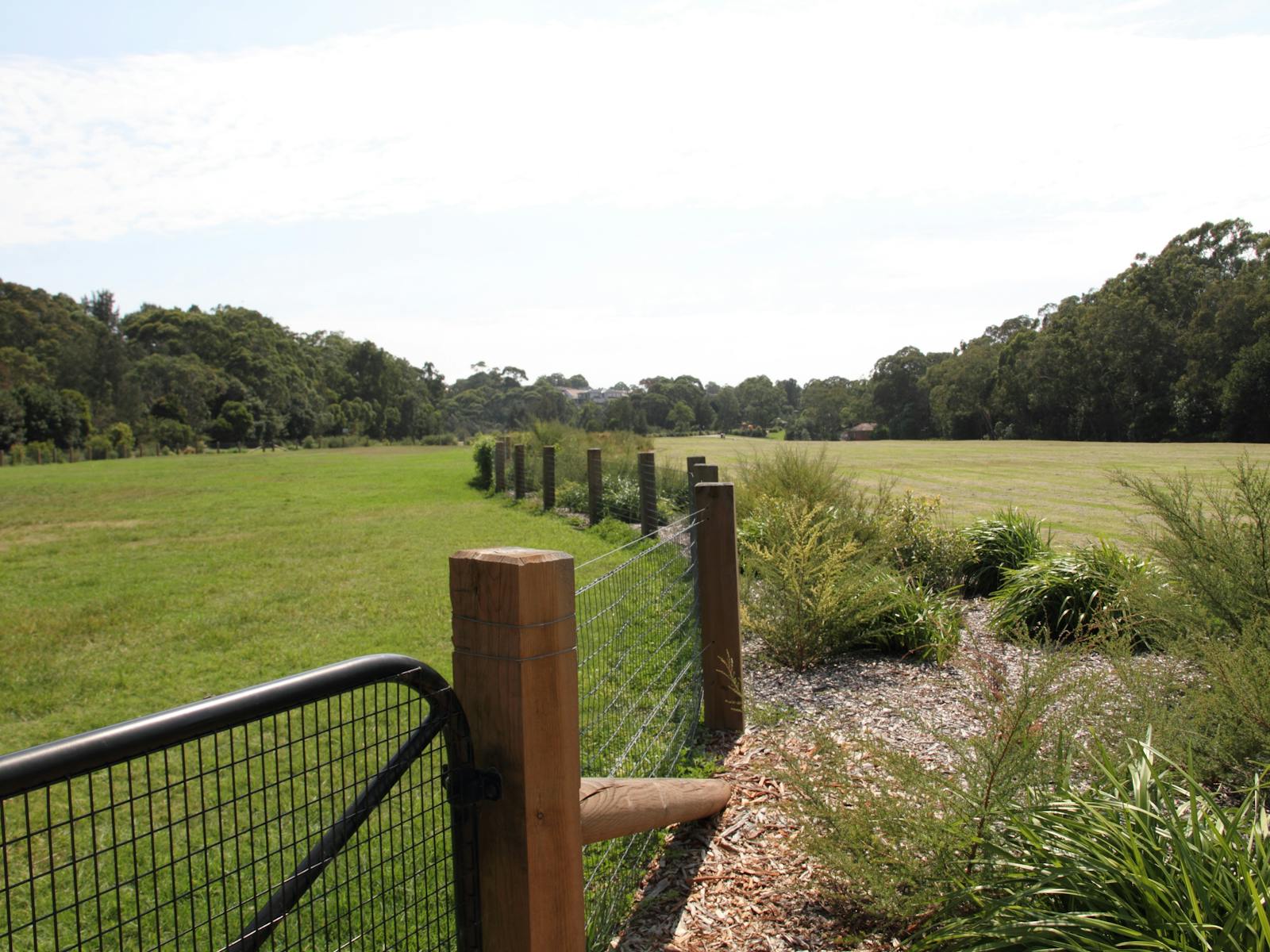 Two leash free dog areas fenced and unfenced