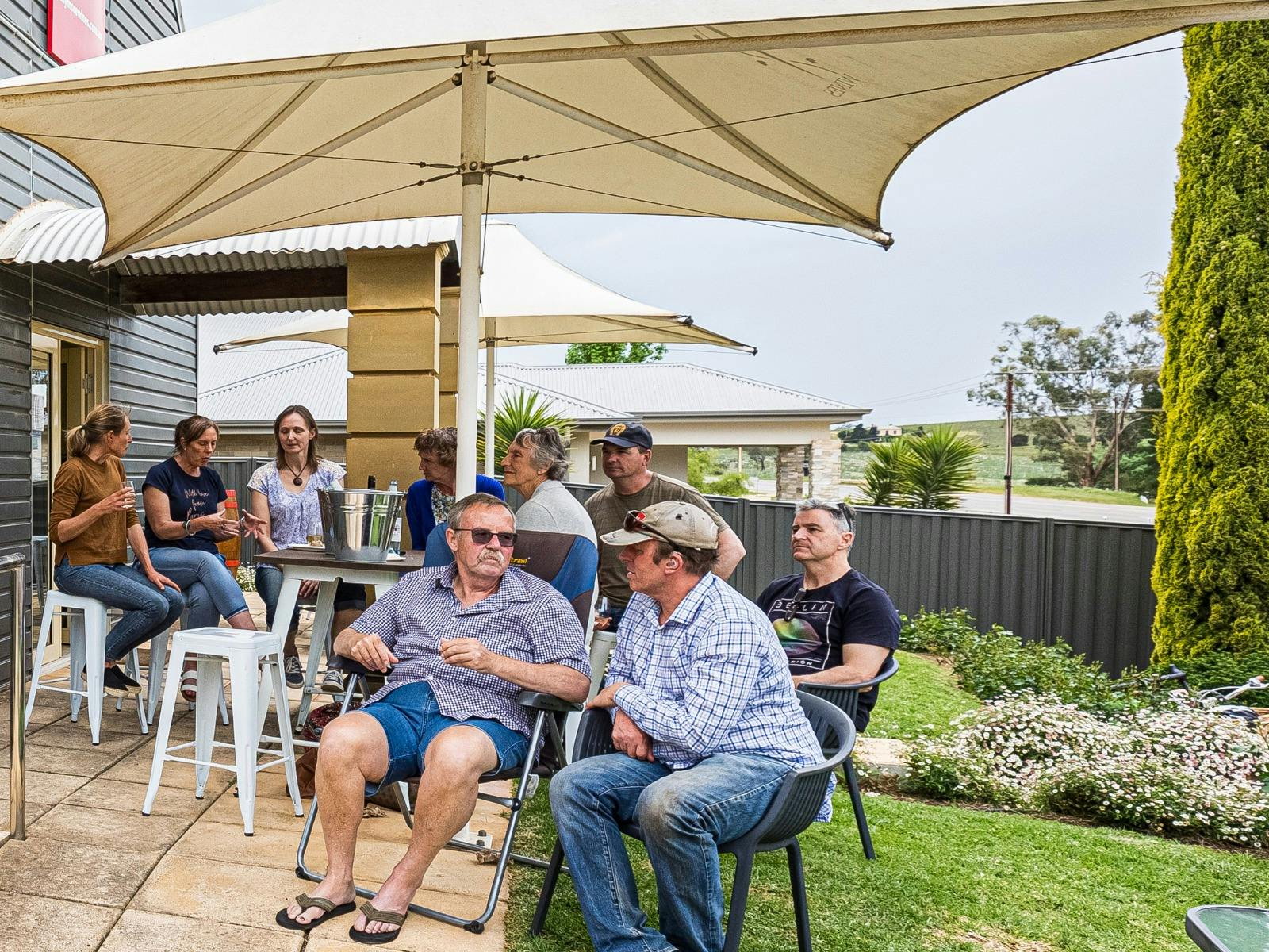 Outside cellar door