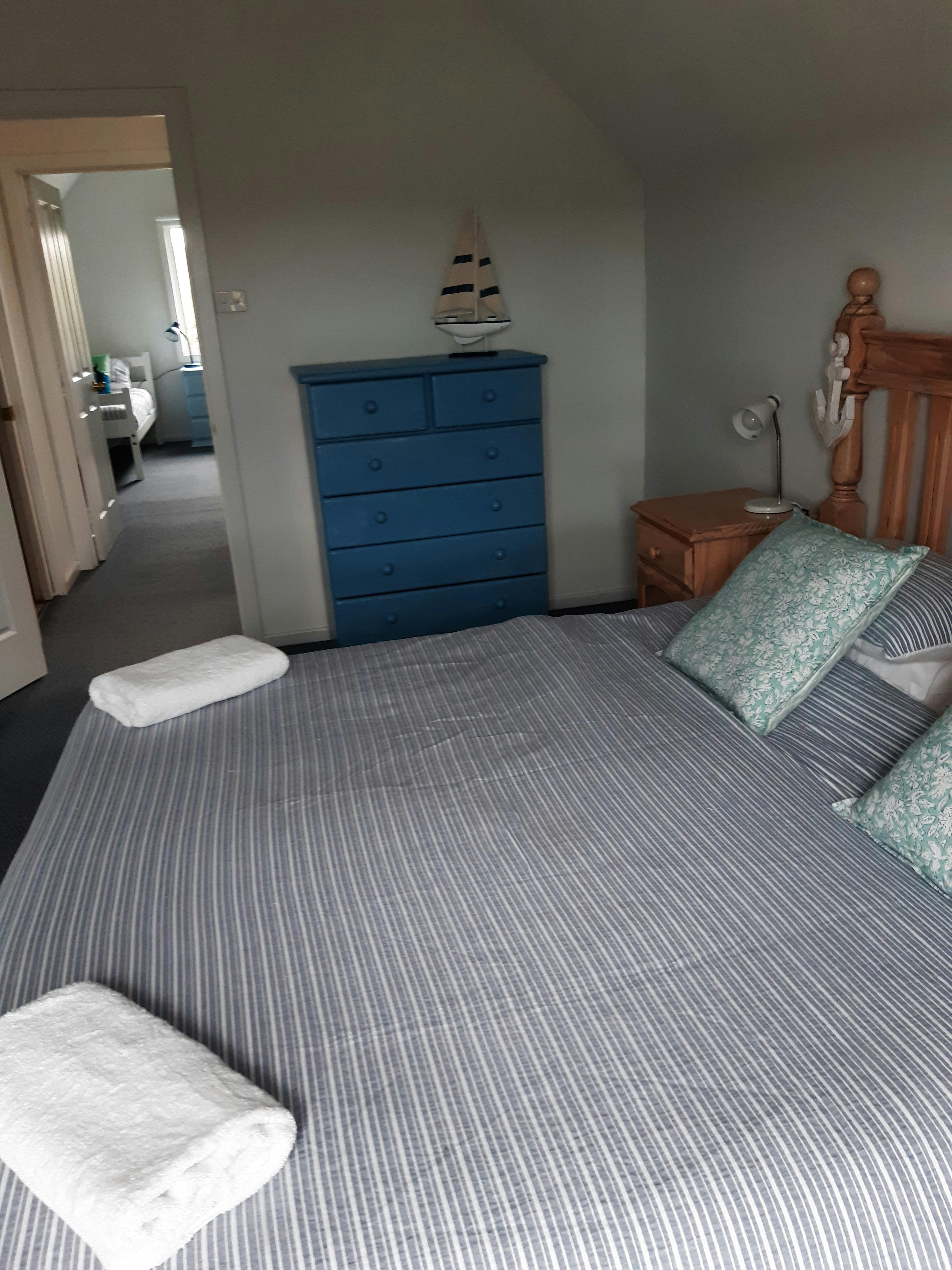 Comfort able beds throughout the house.