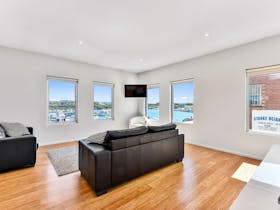 Marina View apartment 4 living area