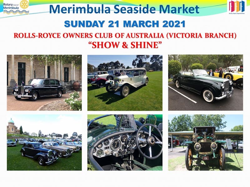 Image for Merimbula Seaside Market and The Rolls Royce & Bentley Club of Victoria Show & Shine Event
