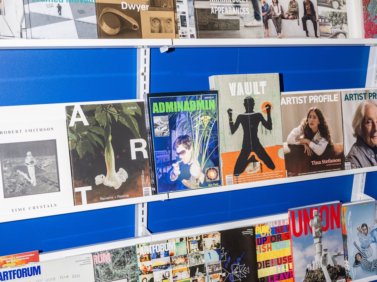 Books on a shelf in the IMA Gallery Shop