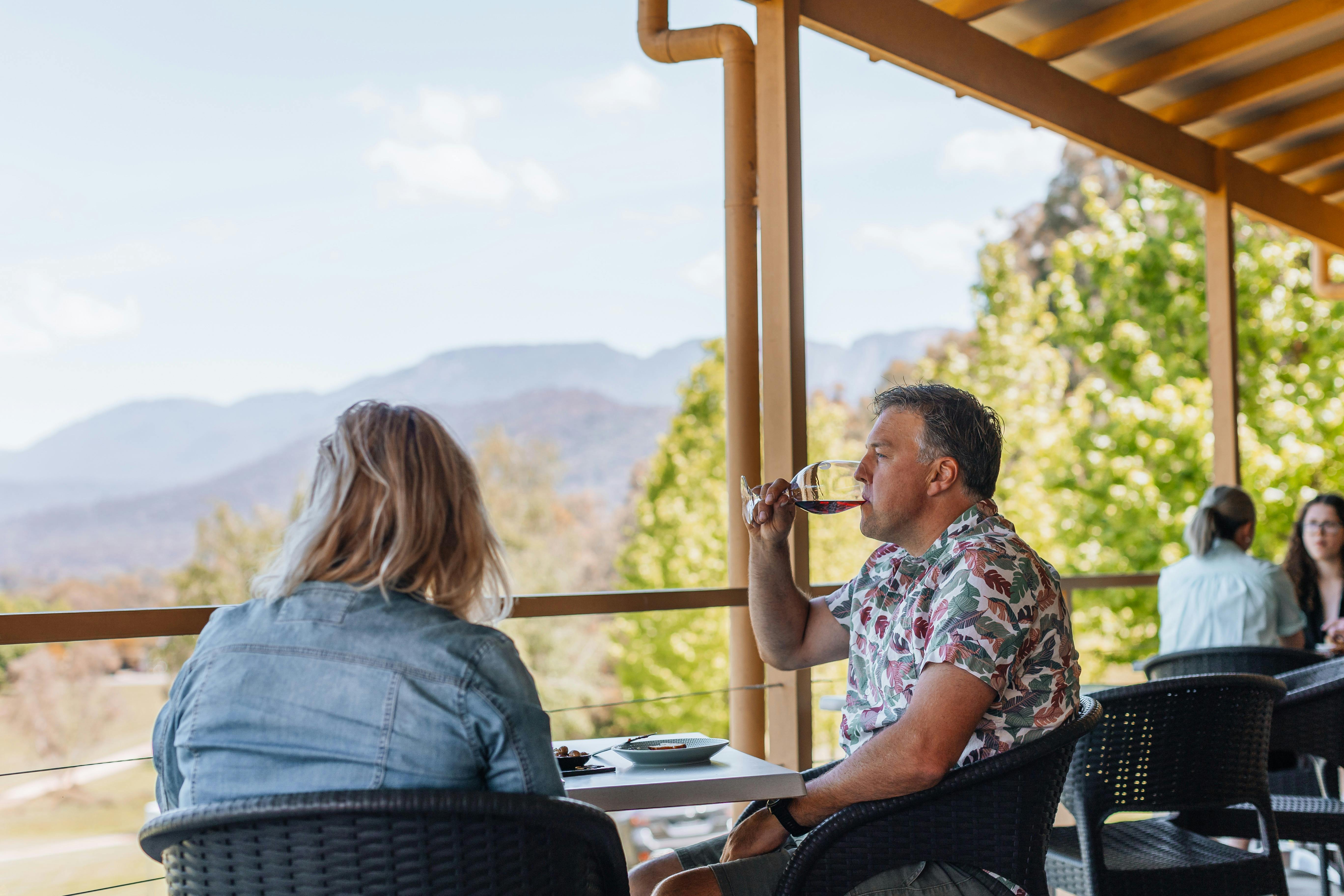 A drink with a view